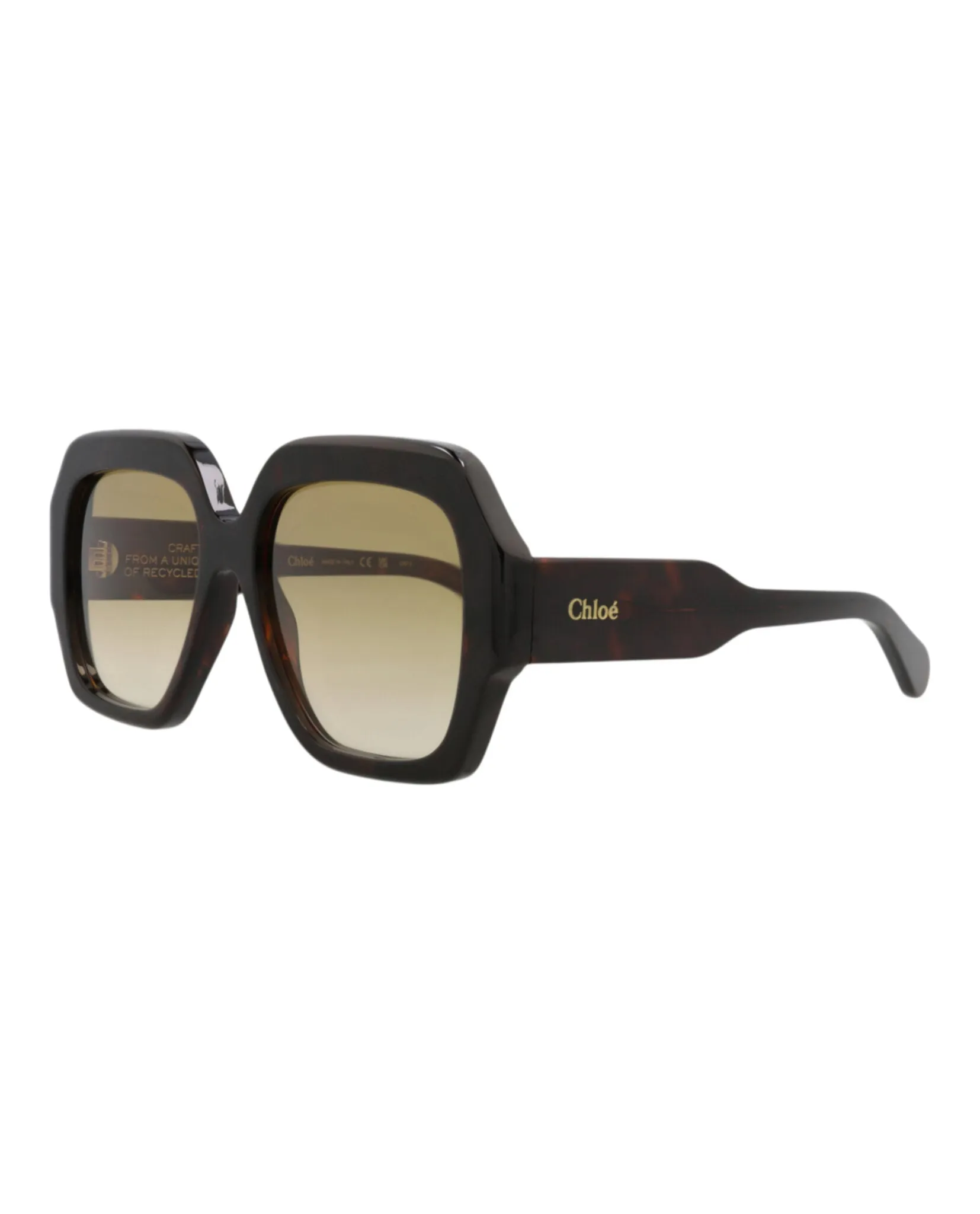 Chloé CH 0154S 30014079 002 Square Plastic Havana Sunglasses with Brown Lens sold by Gaffos product image thumbnail 2