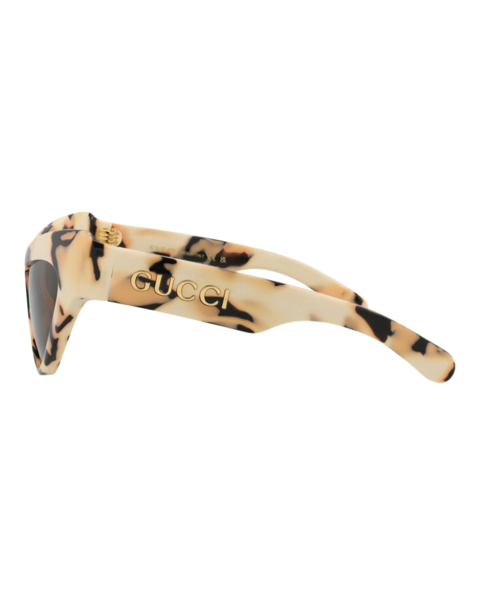 Gucci GG 1294S 30013847 003 Cat-Eye Plastic Ivory Sunglasses with Brown Lens sold by Gaffos product image thumbnail 3