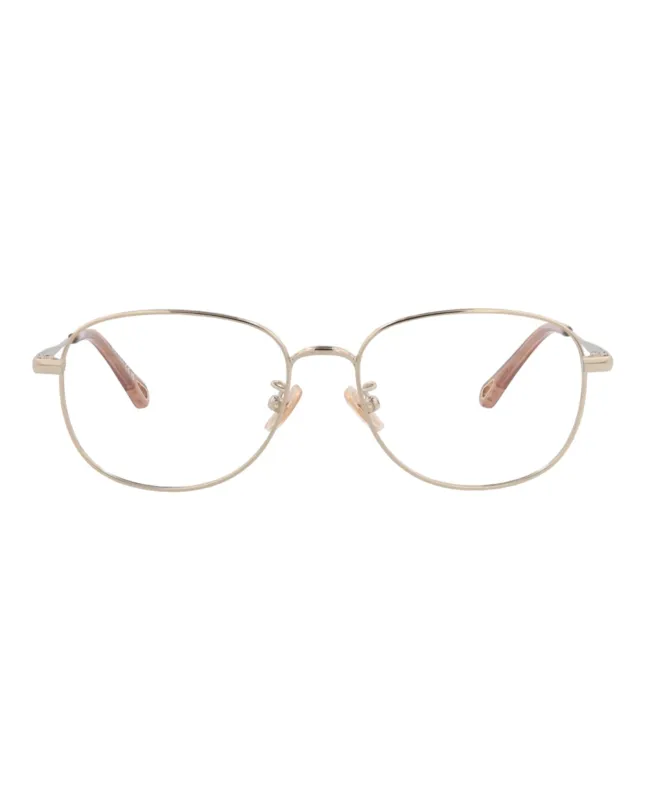 Chloé CH 0213OA 30014674 003 Round Metal Gold Optical Frames with Transparent Lens sold by Gaffos