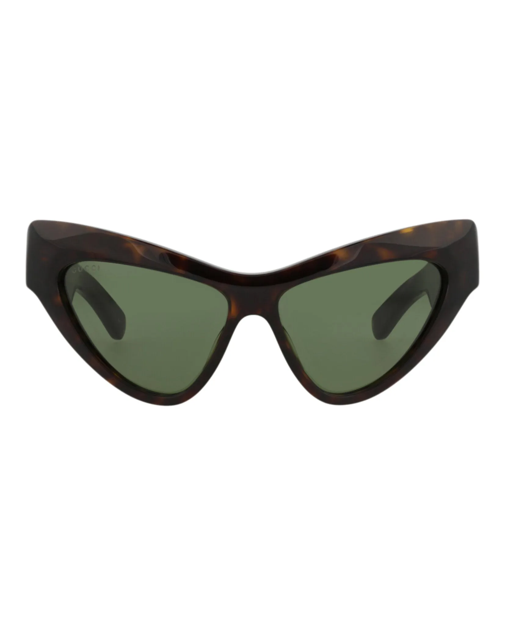Gucci GG 1294S 30013847 004 Cat-Eye Plastic Havana Sunglasses with Green Lens sold by Gaffos