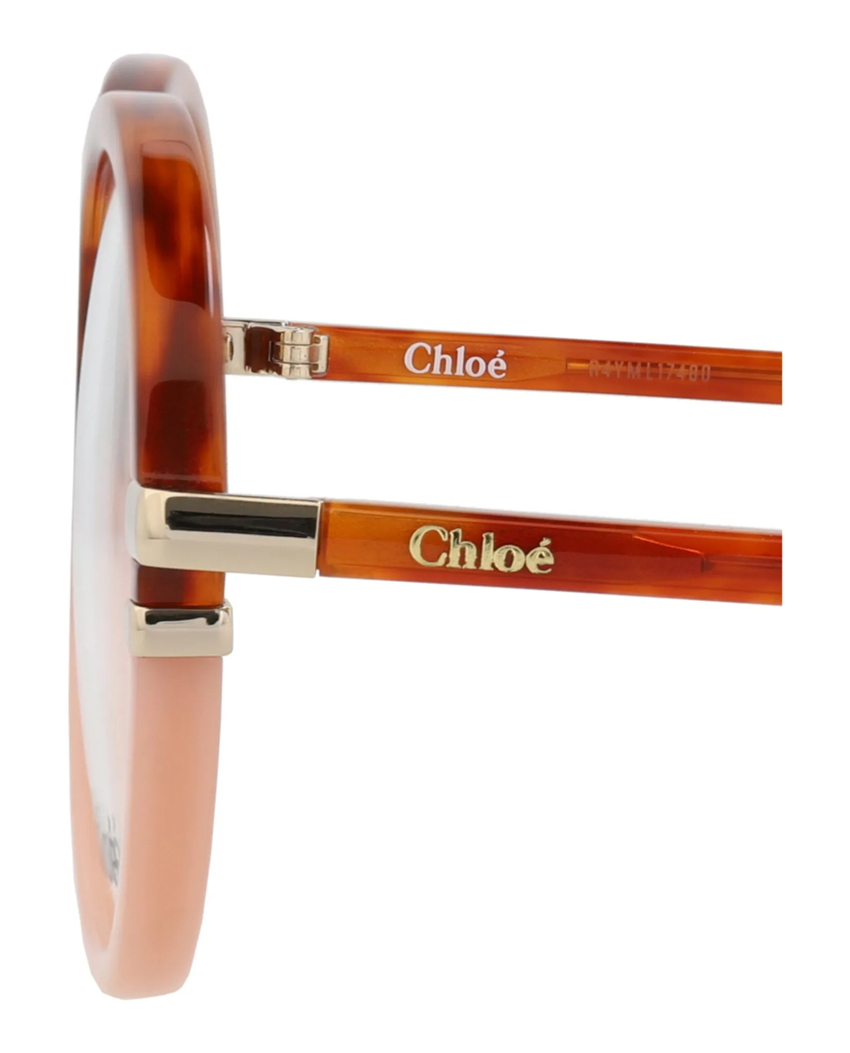 Chloé CH 0108O 30012846 003 Round Plastic Havana Optical Frames with Transparent Lens sold by Gaffos product image thumbnail 4