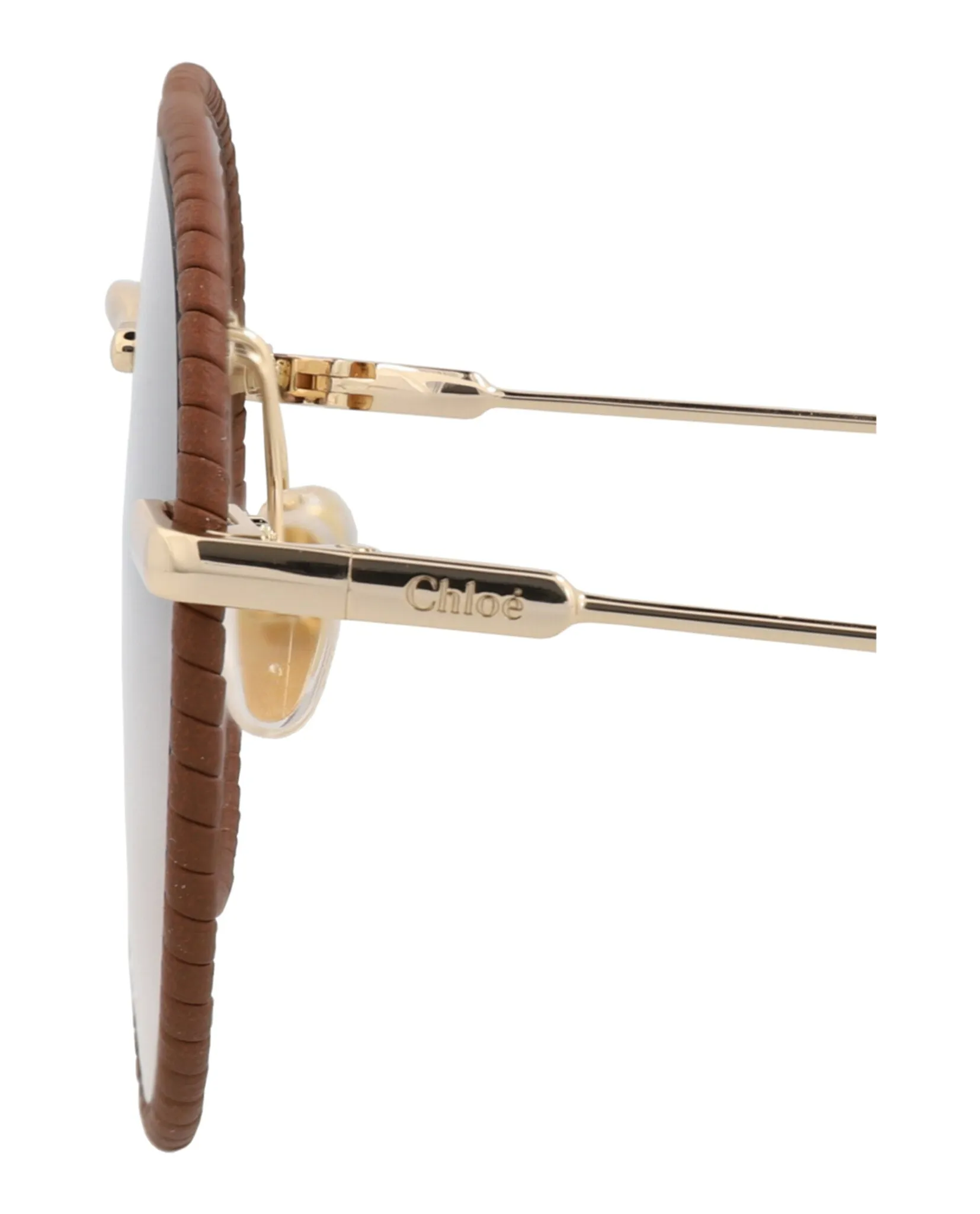 Chloé CH 0187S 30014374 001 Aviator Metal Gold Sunglasses with Brown Lens sold by Gaffos product image thumbnail 4