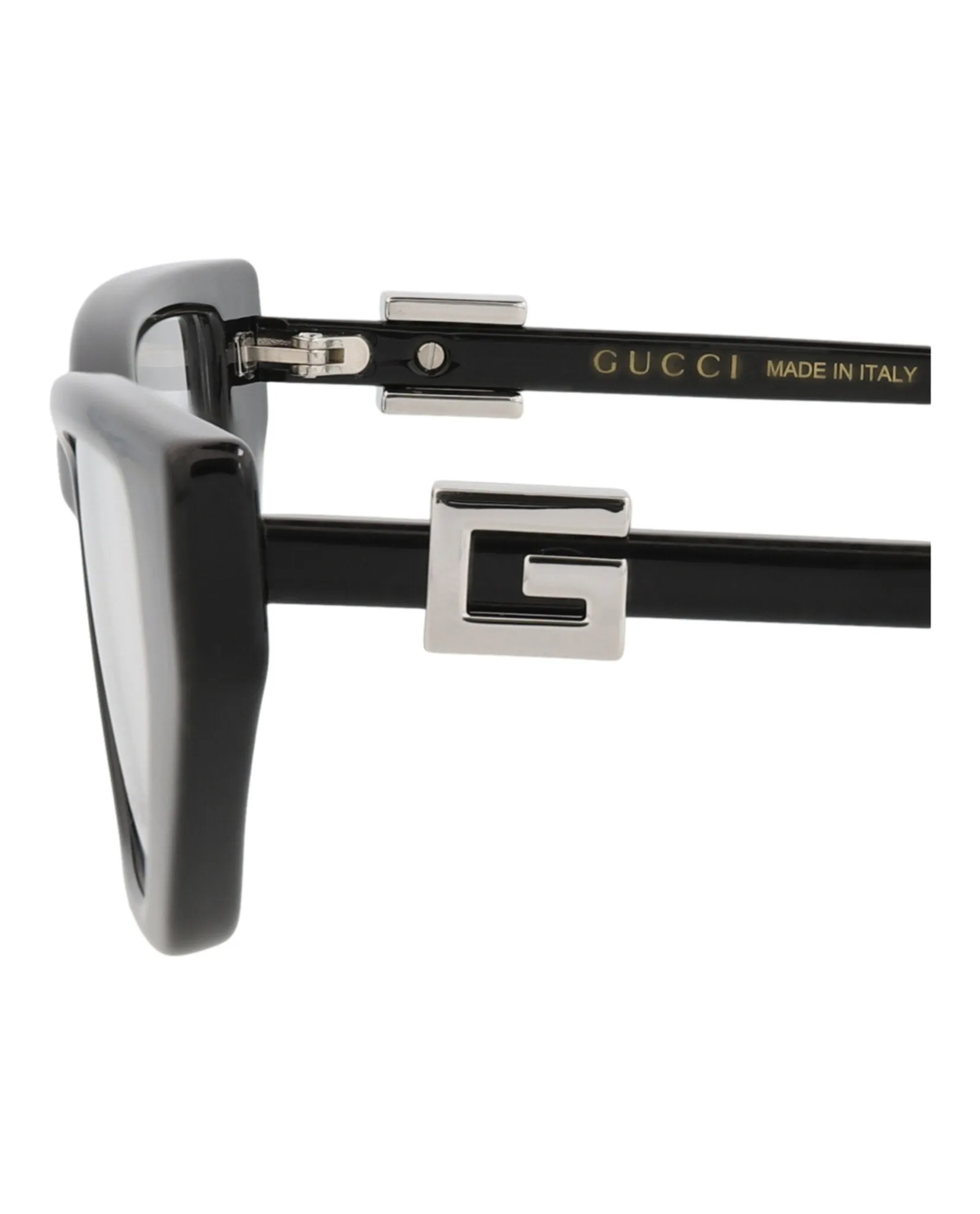 Gucci GG 1683O 30015473 001 Cat-Eye Plastic Black Optical Frames with Transparent Lens sold by Gaffos product image thumbnail 4