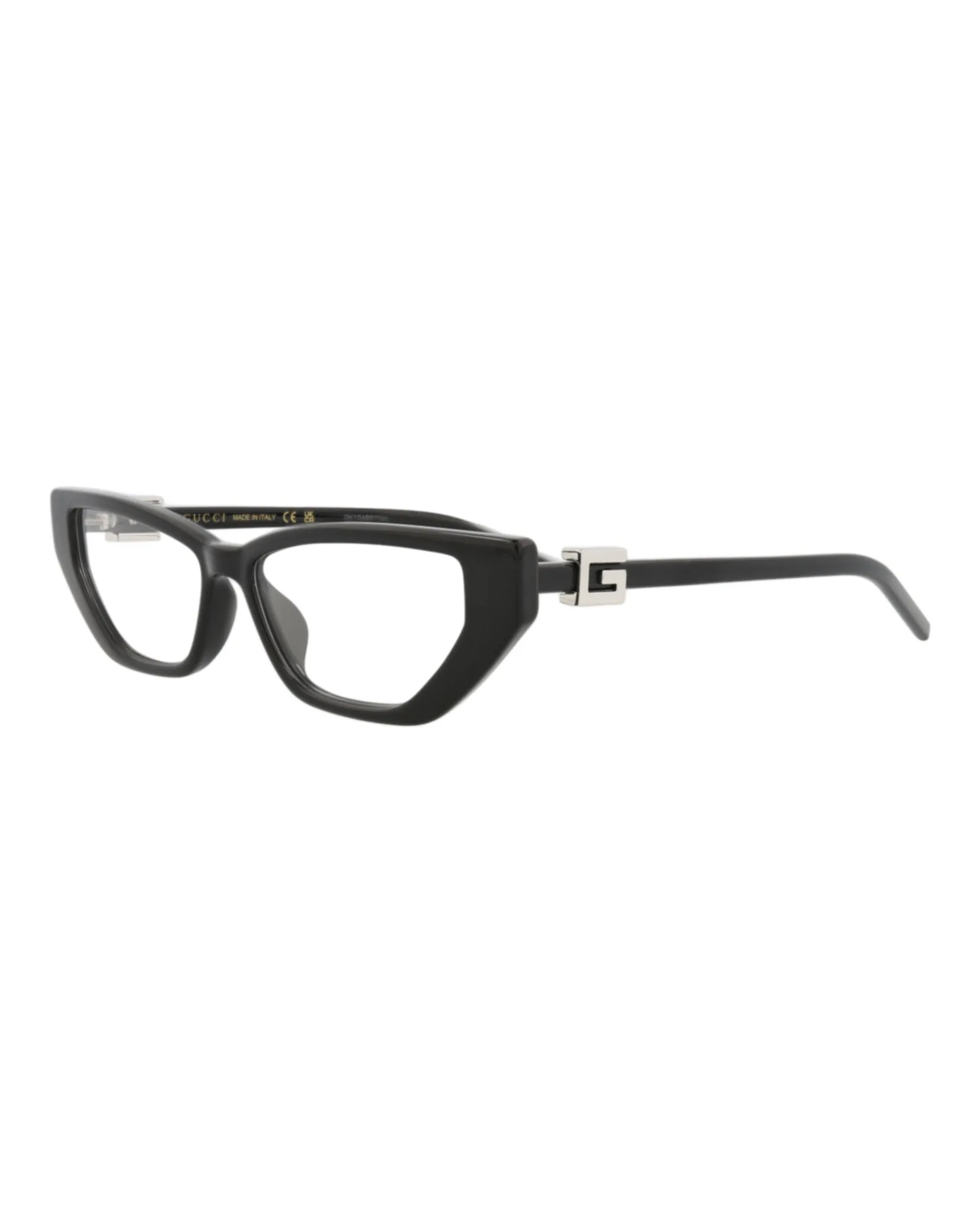 Gucci GG 1683O 30015473 001 Cat-Eye Plastic Black Optical Frames with Transparent Lens sold by Gaffos product image thumbnail 2
