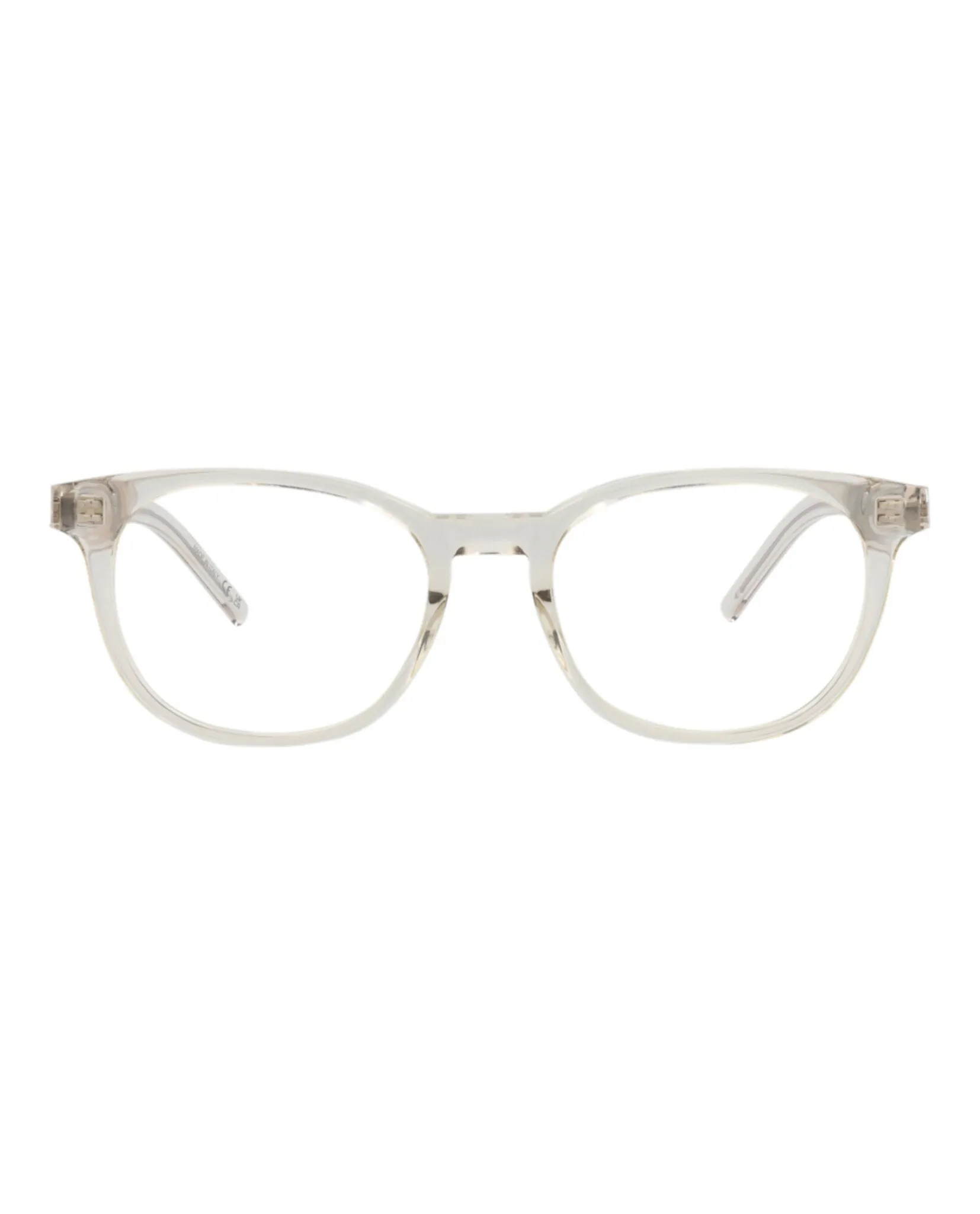 Saint Laurent SL M111 30014324 004 Round Plastic Beige Optical Frames with Transparent Lens sold by Gaffos