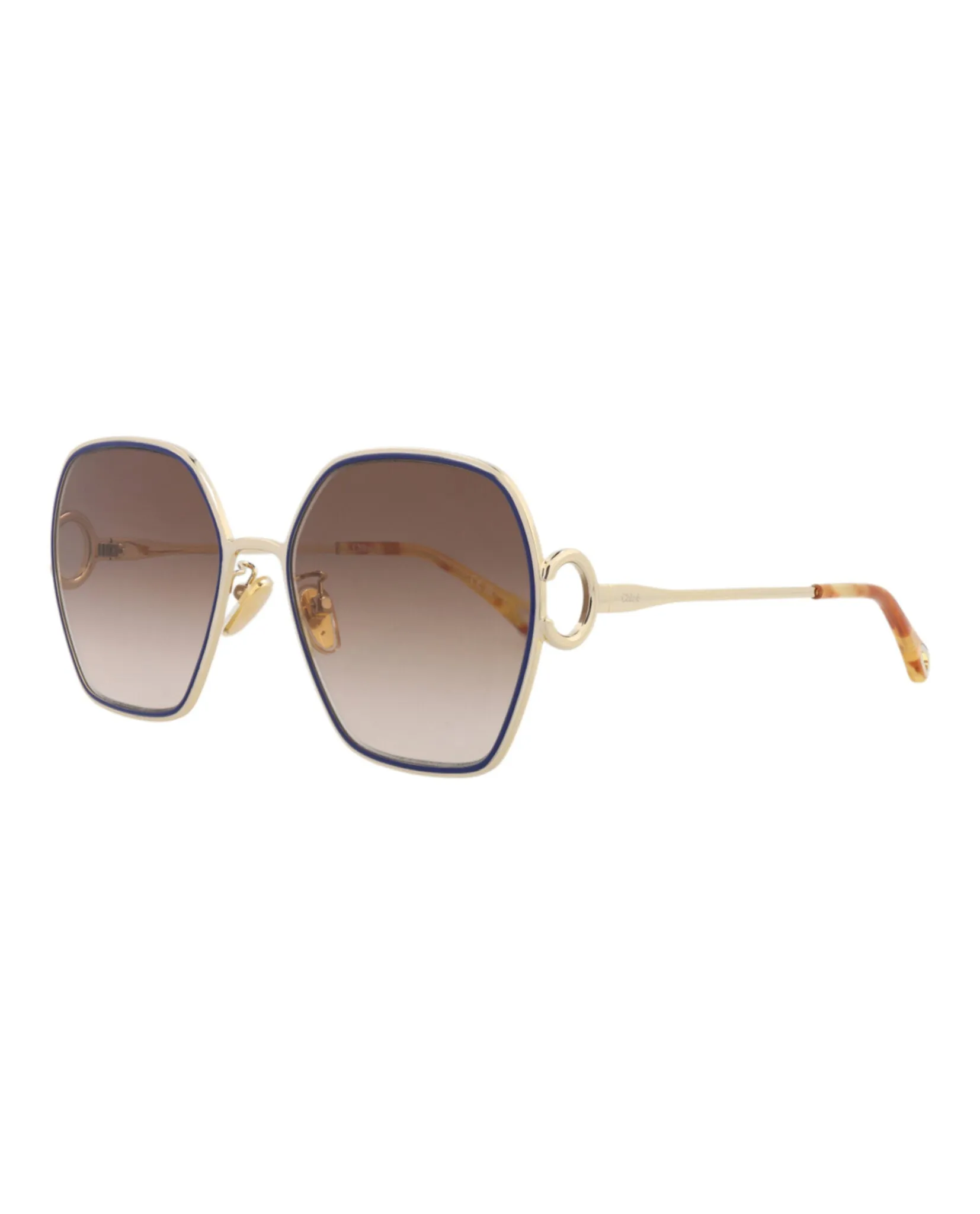 Chloé CH 0146S 30013640 003 Round Metal Gold Sunglasses with Brown Lens sold by Gaffos product image thumbnail 2