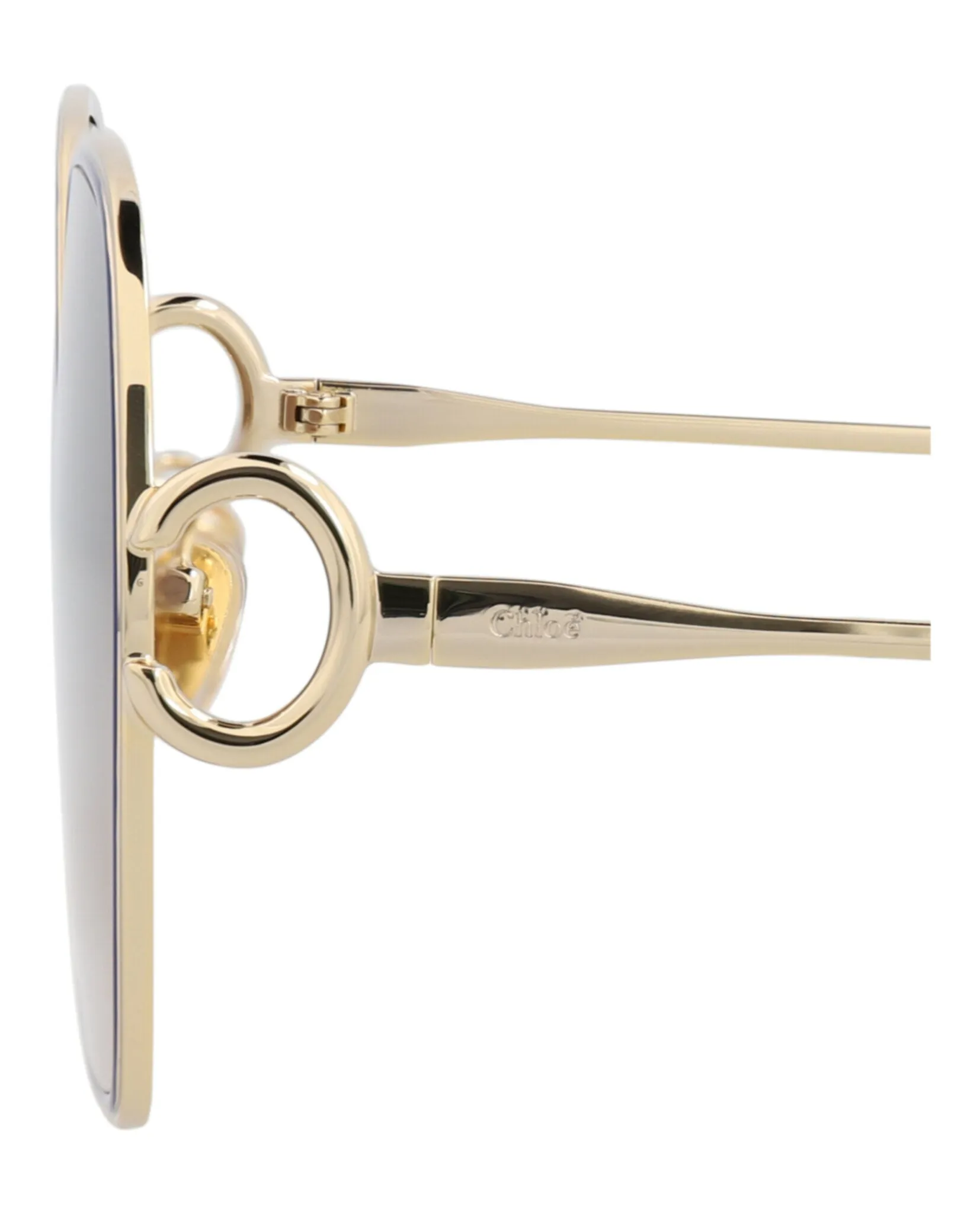 Chloé CH 0146S 30013640 003 Round Metal Gold Sunglasses with Brown Lens sold by Gaffos product image thumbnail 4