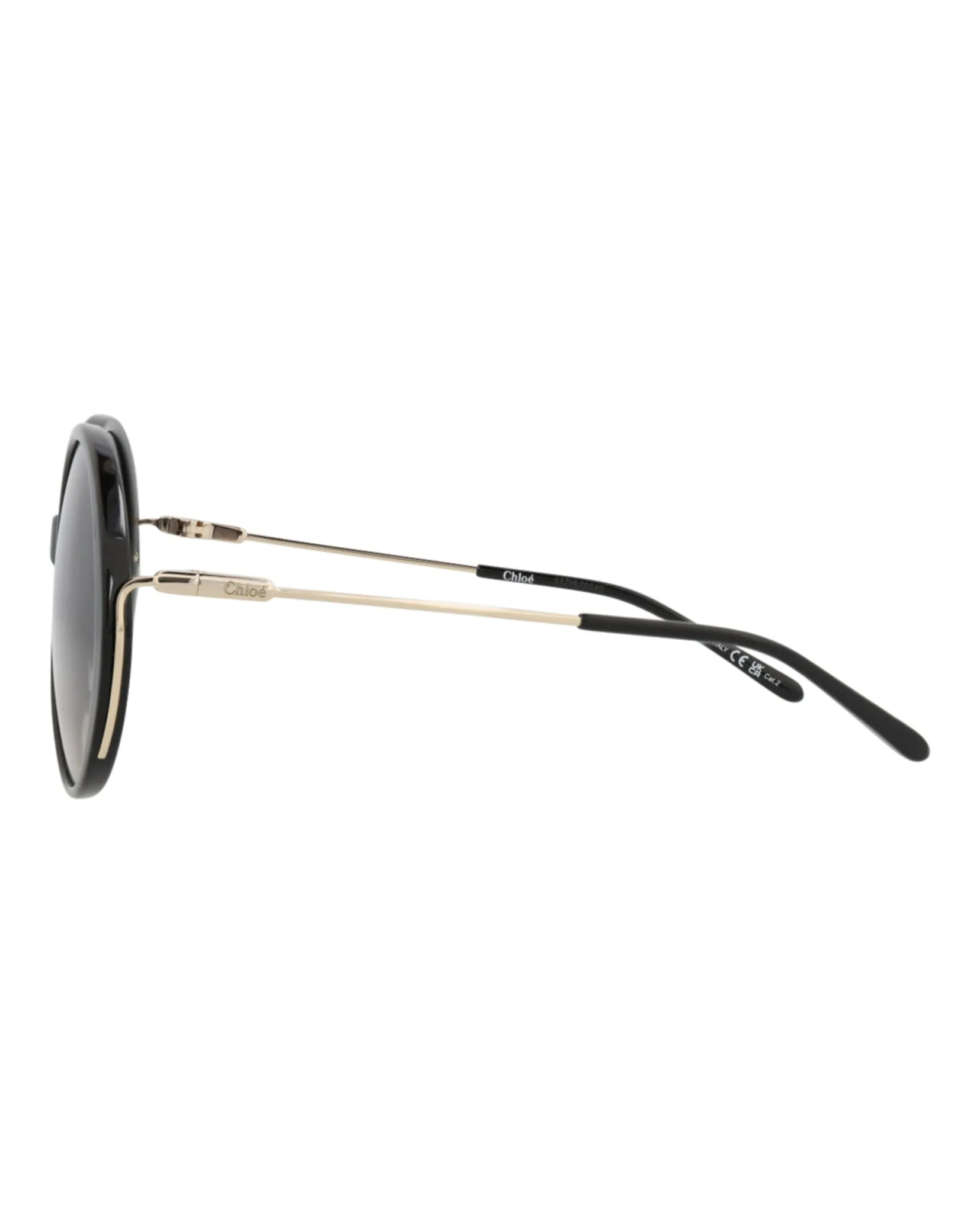 Chloé CH 0171S 30014094 001 Round Plastic Gold Sunglasses with Grey Lens sold by Gaffos product image thumbnail 3
