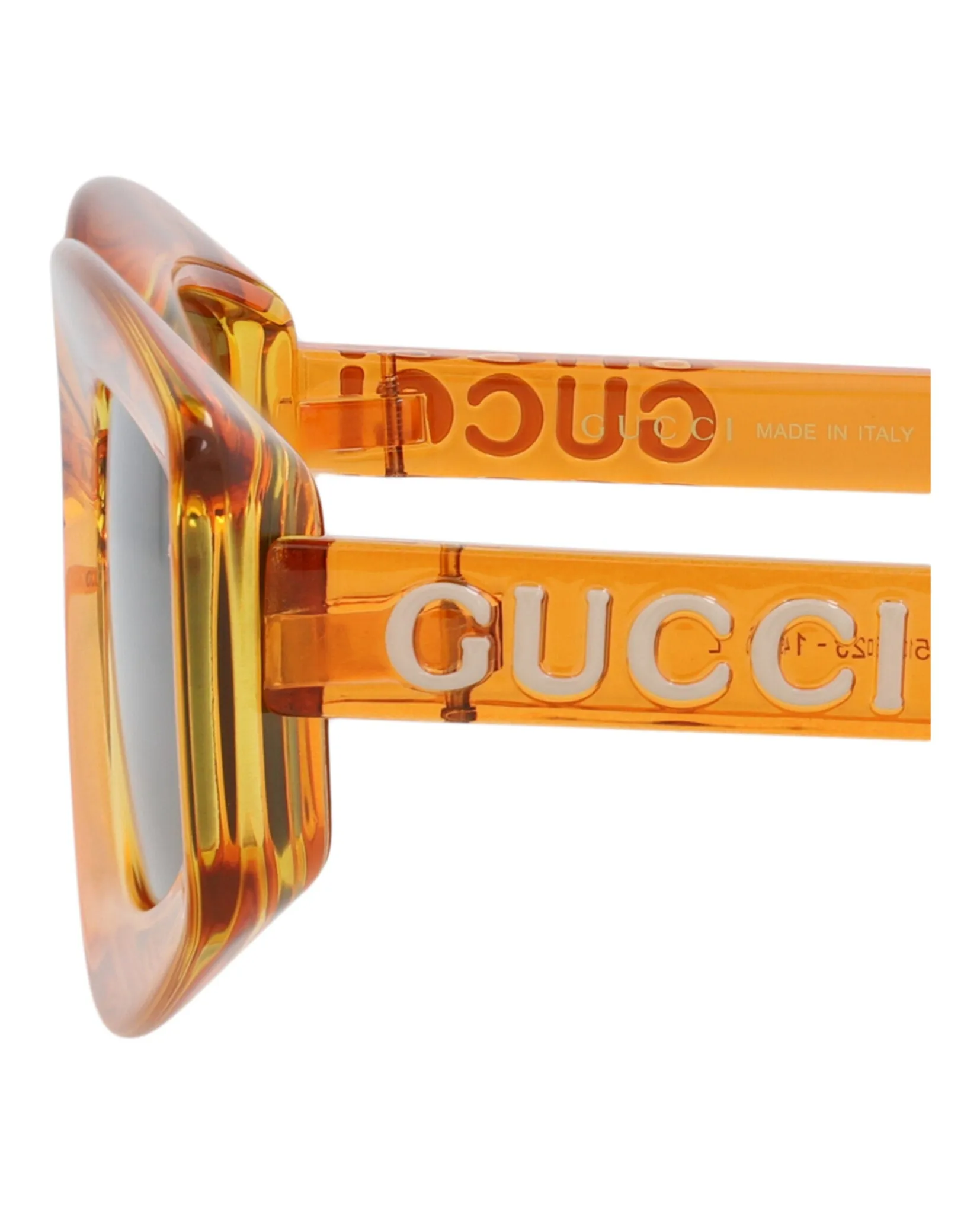 Gucci GG 1719S 30015508 005 Cat-Eye Plastic Orange Sunglasses with Grey Lens sold by Gaffos product image thumbnail 4