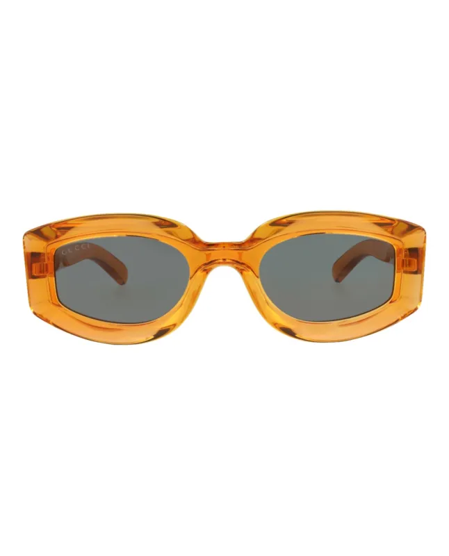 Gucci GG 1719S 30015508 005 Cat-Eye Plastic Orange Sunglasses with Grey Lens sold by Gaffos