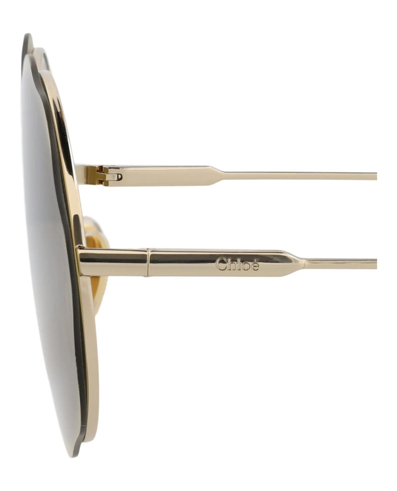 Chloé CH 0202S 30014664 001 Round Metal Gold Sunglasses with Green Lens sold by Gaffos product image thumbnail 4