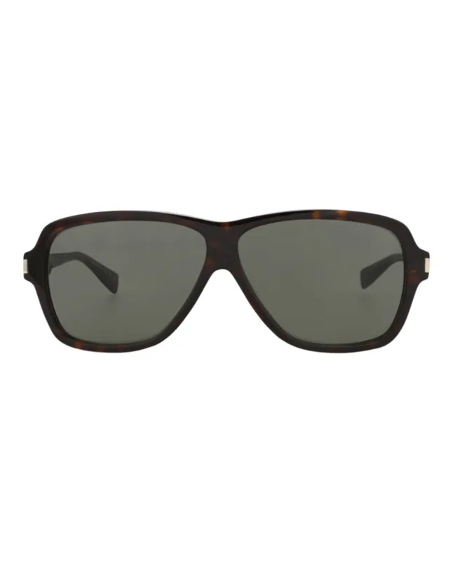 Saint Laurent SL 609CAROL 30014608 002 Aviator Plastic Havana Sunglasses with Grey Lens sold by Gaffos