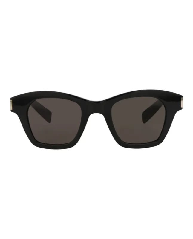 Saint Laurent SL 592 30014072 001 Square Plastic Black Sunglasses with Black Lens sold by Gaffos