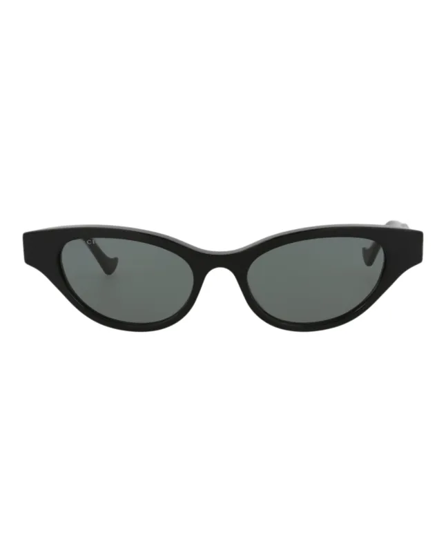Gucci GG 1298S 30013901 001 Cat-Eye Plastic Black Sunglasses with Grey Lens sold by Gaffos