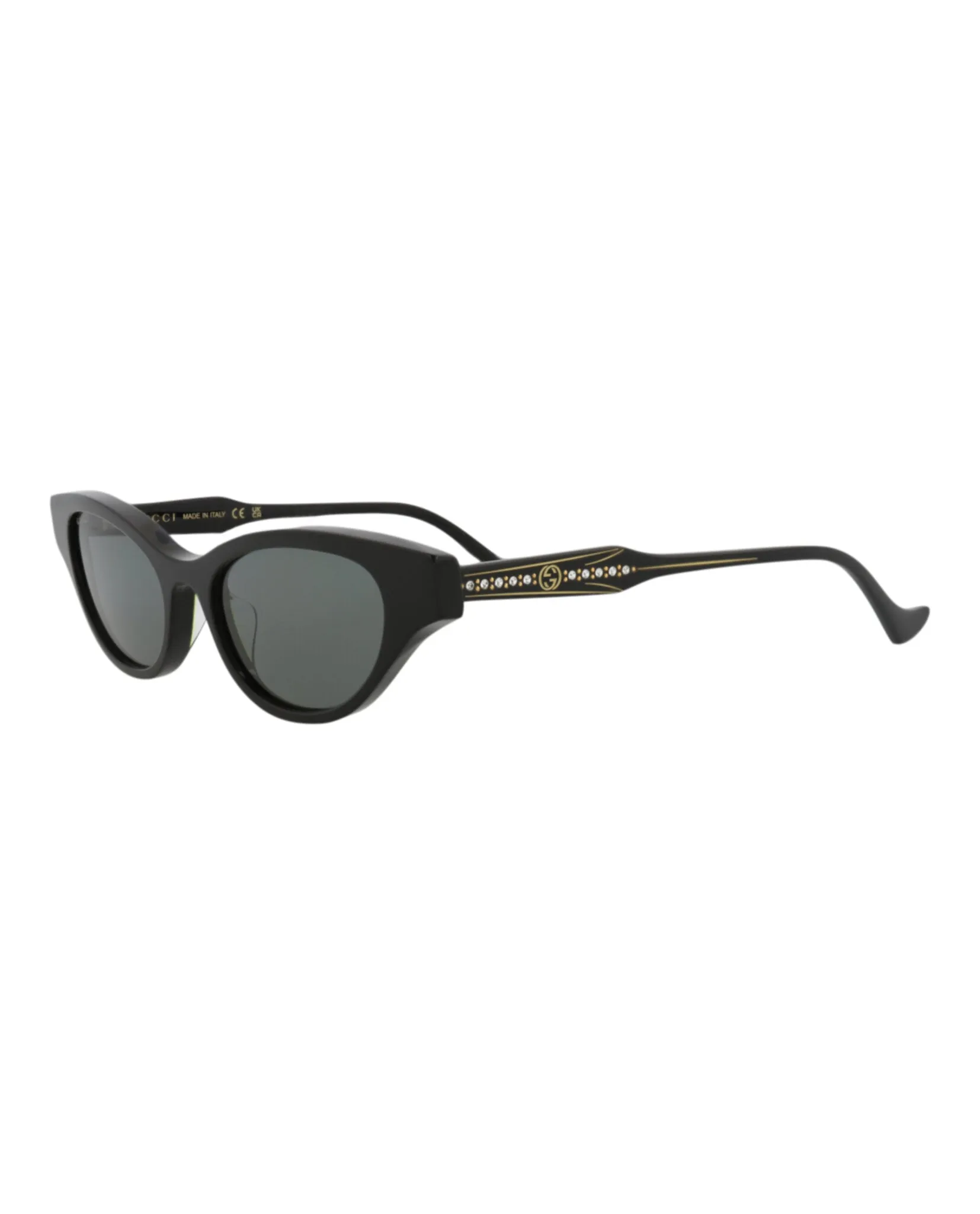Gucci GG 1298S 30013901 001 Cat-Eye Plastic Black Sunglasses with Grey Lens sold by Gaffos product image thumbnail 2