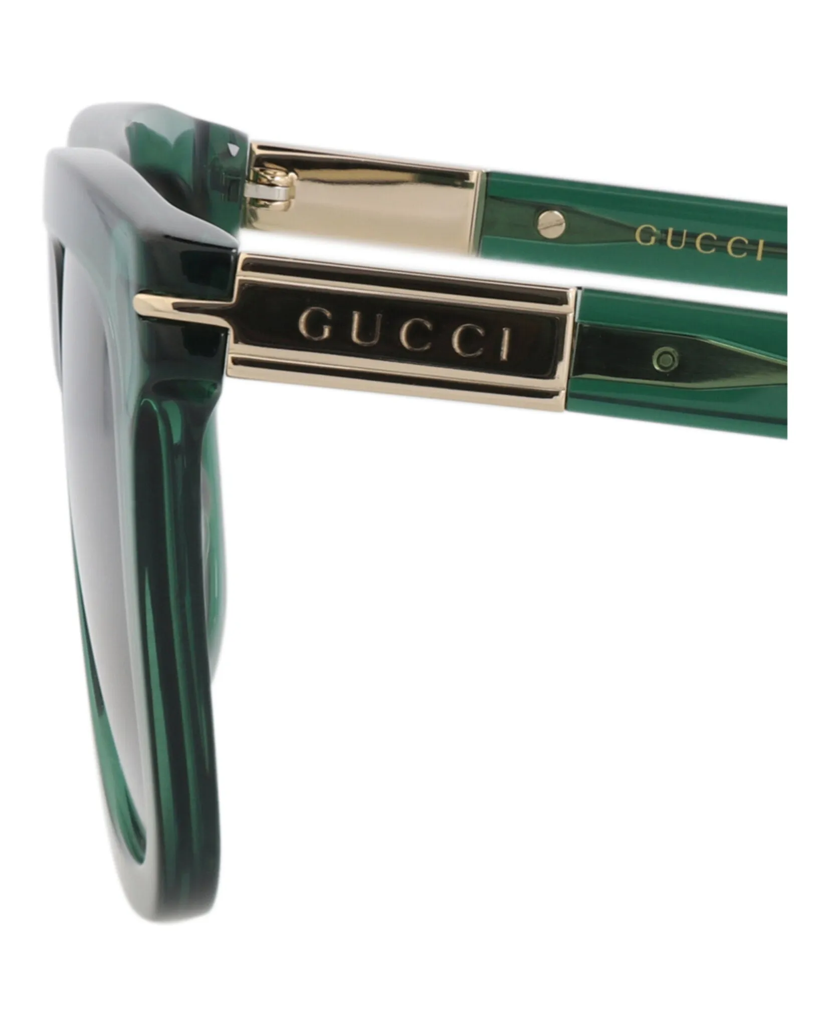 Gucci GG 1502S 30014783 003 Square Plastic Green Sunglasses with Grey Lens sold by Gaffos product image thumbnail 4