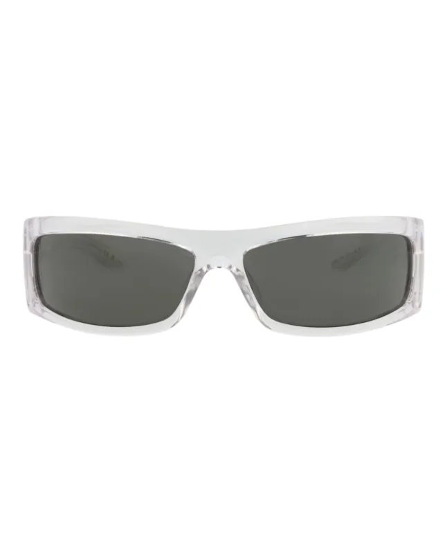 Gucci GG 1492S 30014769 004 Shield Metal Crystal Sunglasses with Grey Lens sold by Gaffos