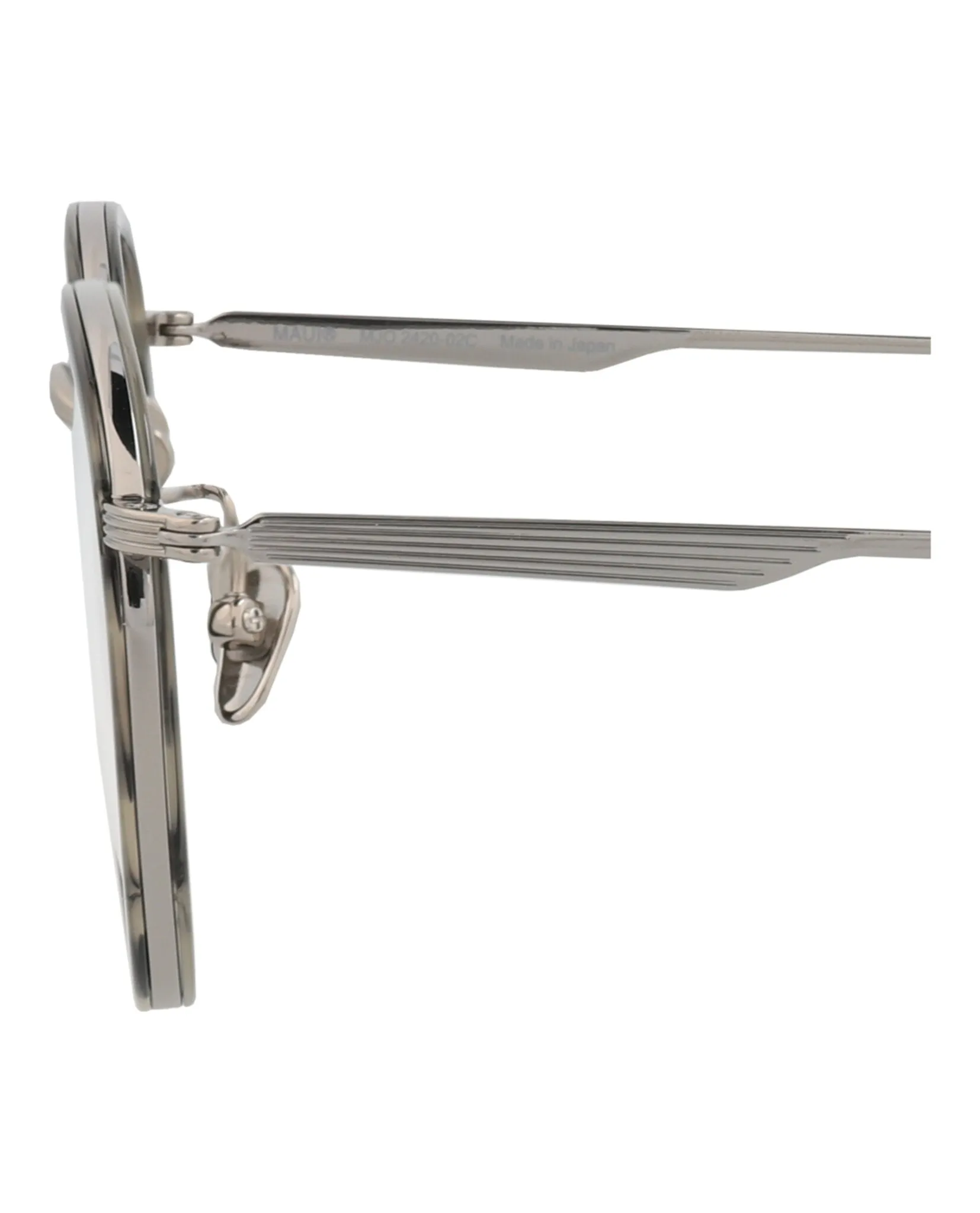 Maui Jim MJ O2420 02C Round Metal Gunmetal Optical Frames with Transparent Lens sold by Gaffos product image thumbnail 4