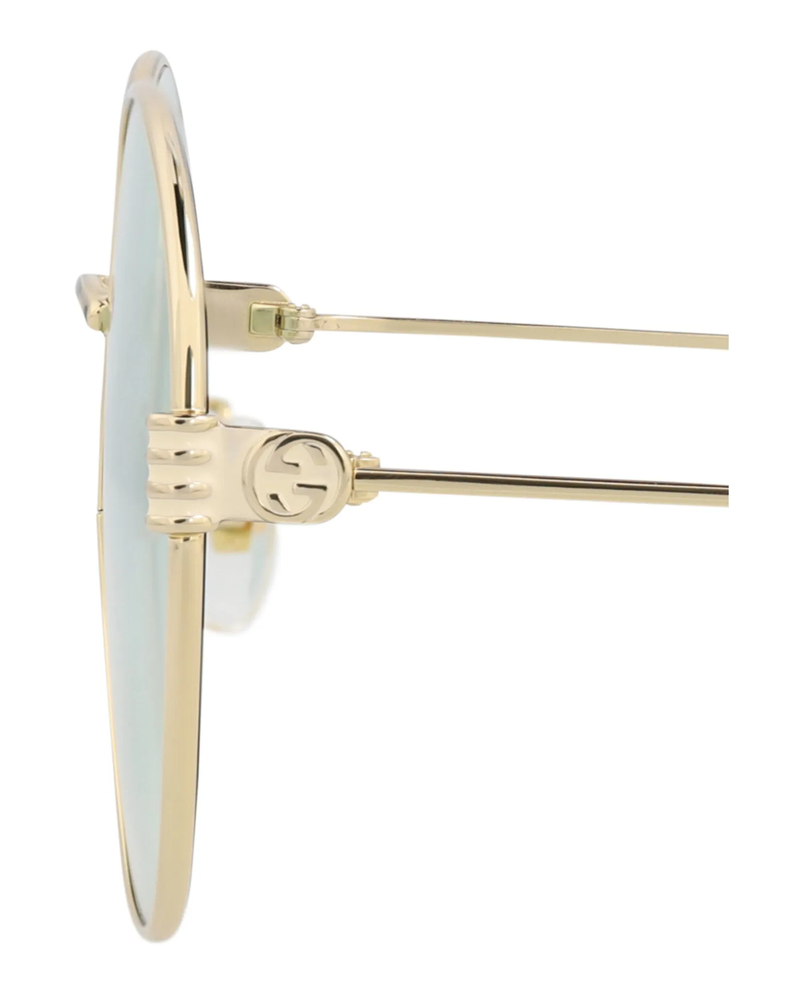 Gucci GG 1281SK 30013957 003 Round Metal Gold Sunglasses with Green Lens sold by Gaffos product image thumbnail 4