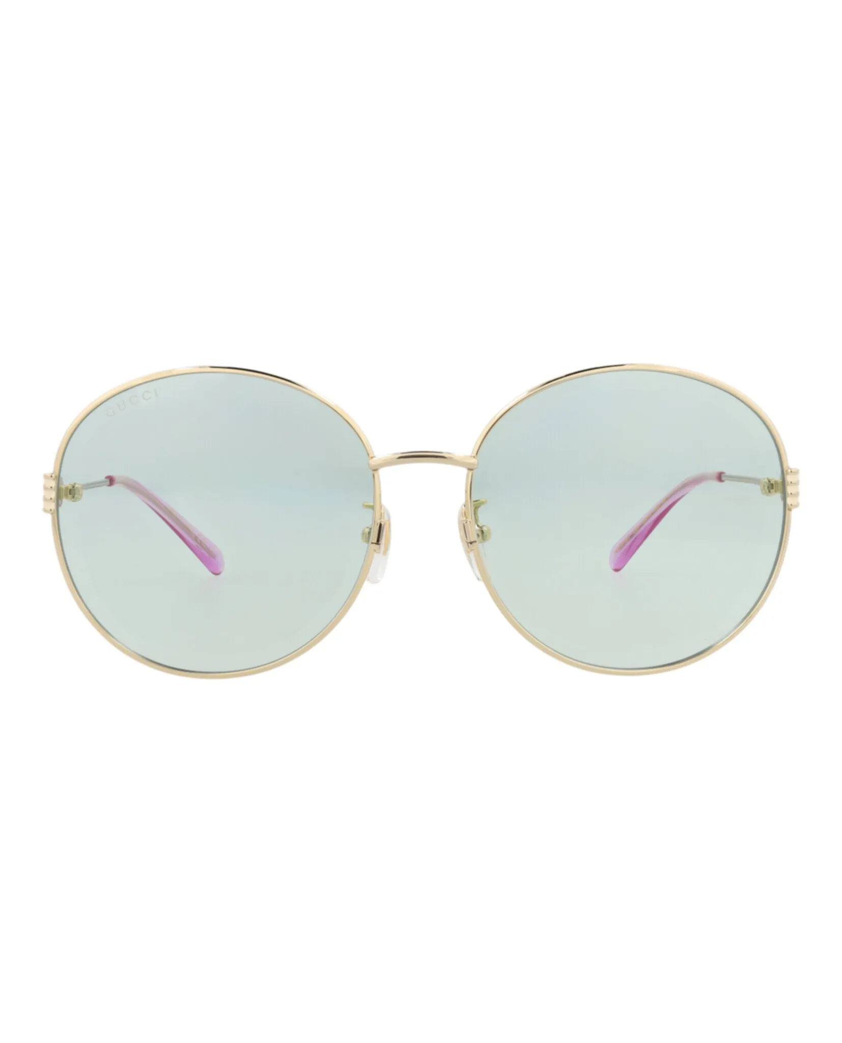 Gucci GG 1281SK 30013957 003 Round Metal Gold Sunglasses with Green Lens sold by Gaffos