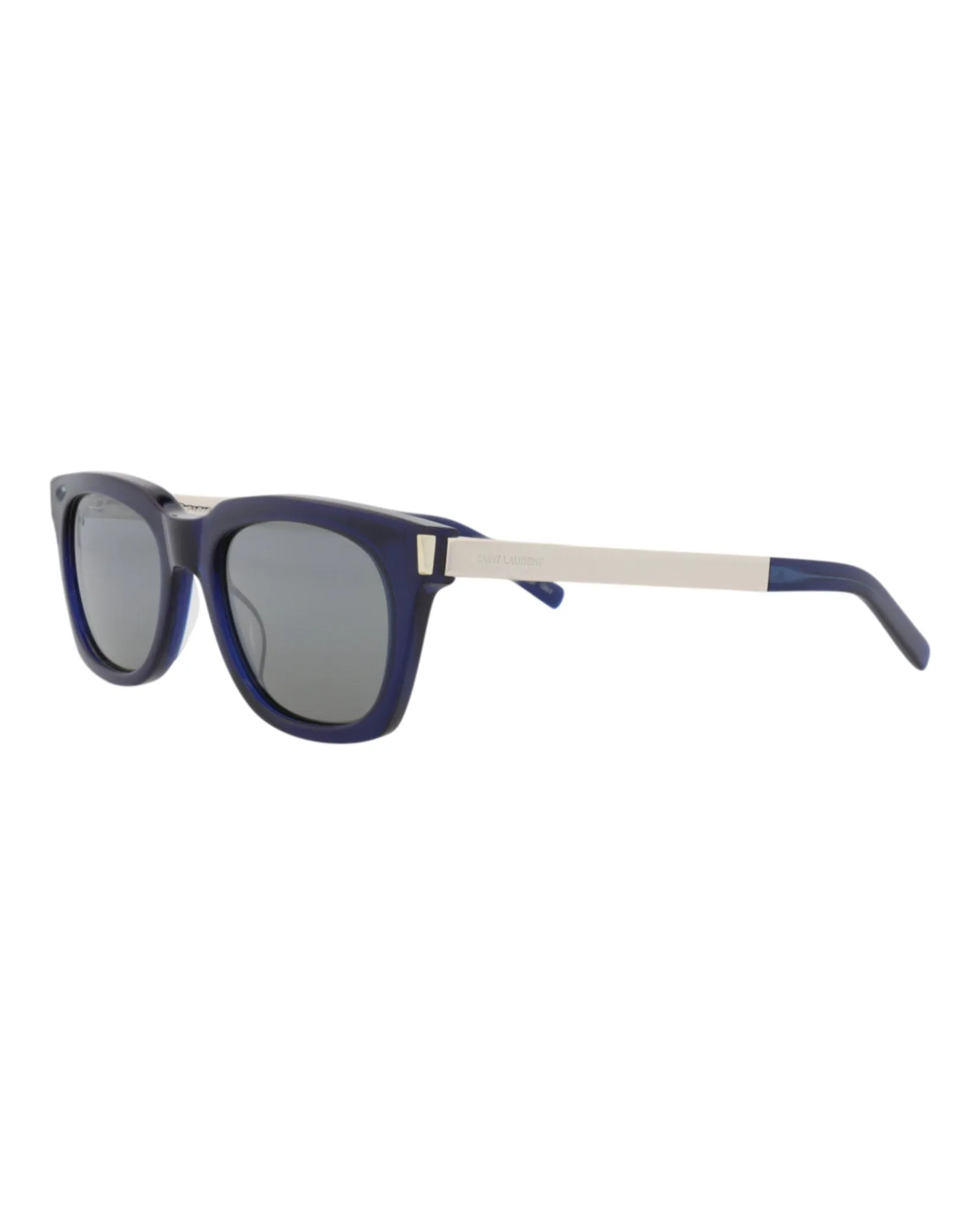 Saint Laurent SL 582 30014114 003 Square Plastic Blue Sunglasses with Silver Lens sold by Gaffos product image thumbnail 2