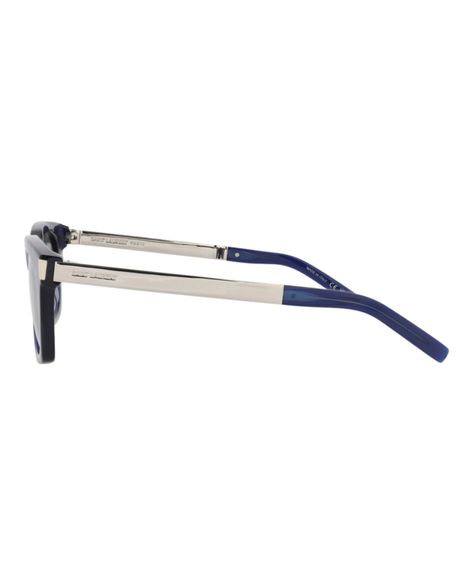 Saint Laurent SL 582 30014114 003 Square Plastic Blue Sunglasses with Silver Lens sold by Gaffos product image thumbnail 3