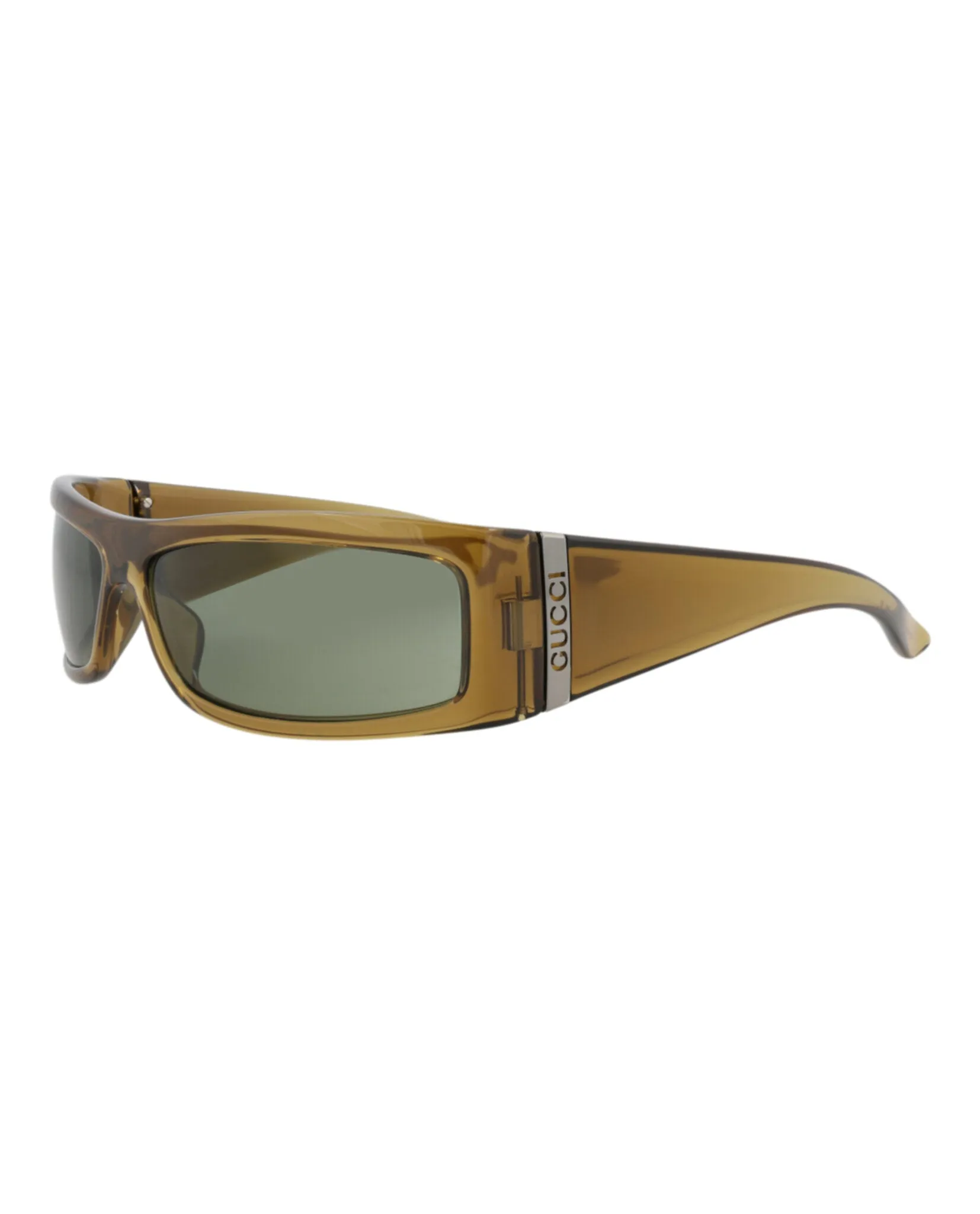 Gucci GG 1492S 30014769 003 Shield Plastic Brown Sunglasses with Green Lens sold by Gaffos product image thumbnail 2