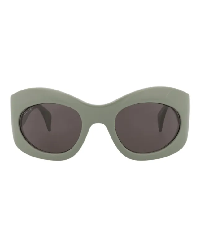 Gucci GG 1463S 30014463 004 Shield Plastic Green Sunglasses with Grey Lens sold by Gaffos