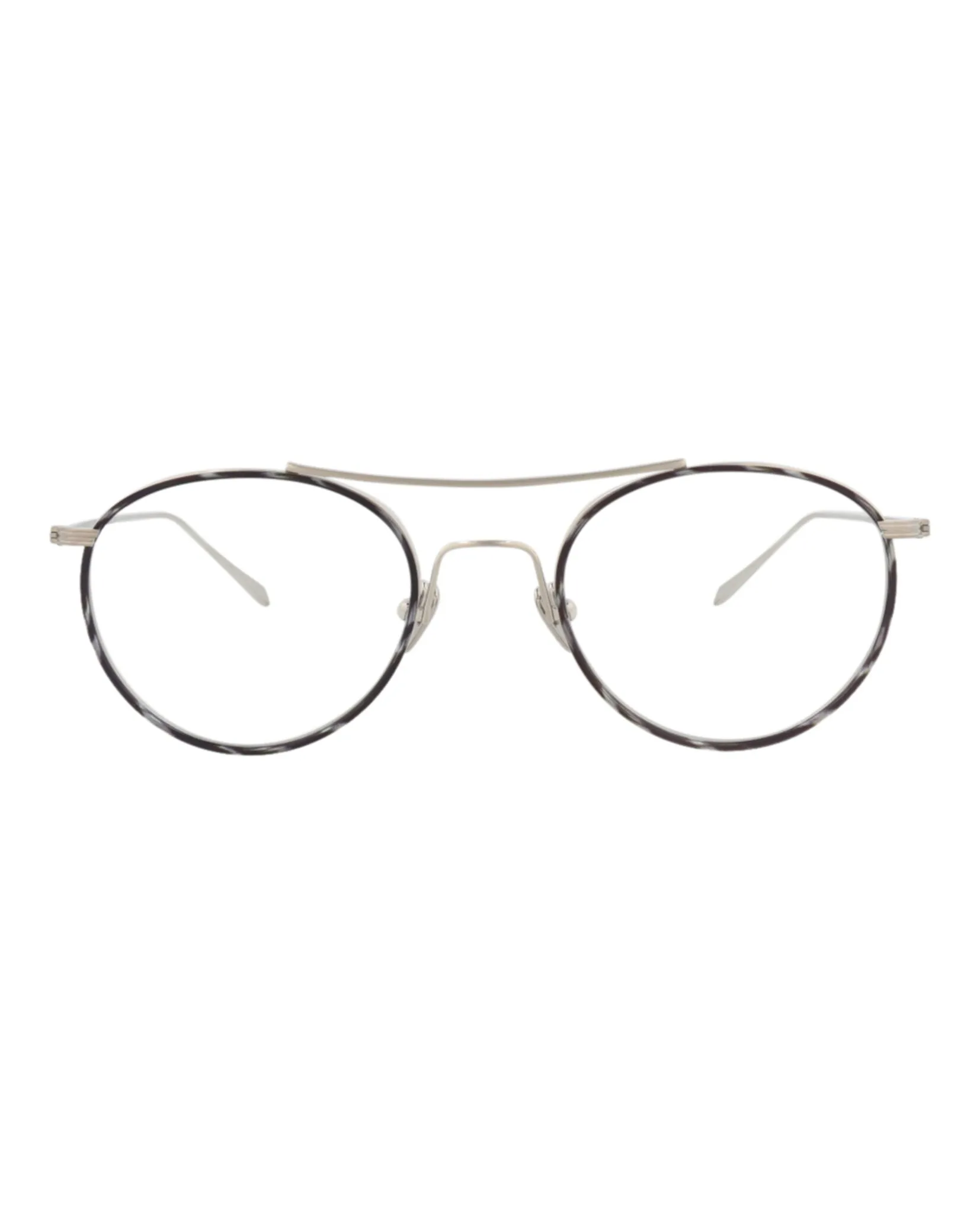 Maui Jim MJ O2419 17A Round Metal Silver Optical Frames with Transparent Lens sold by Gaffos