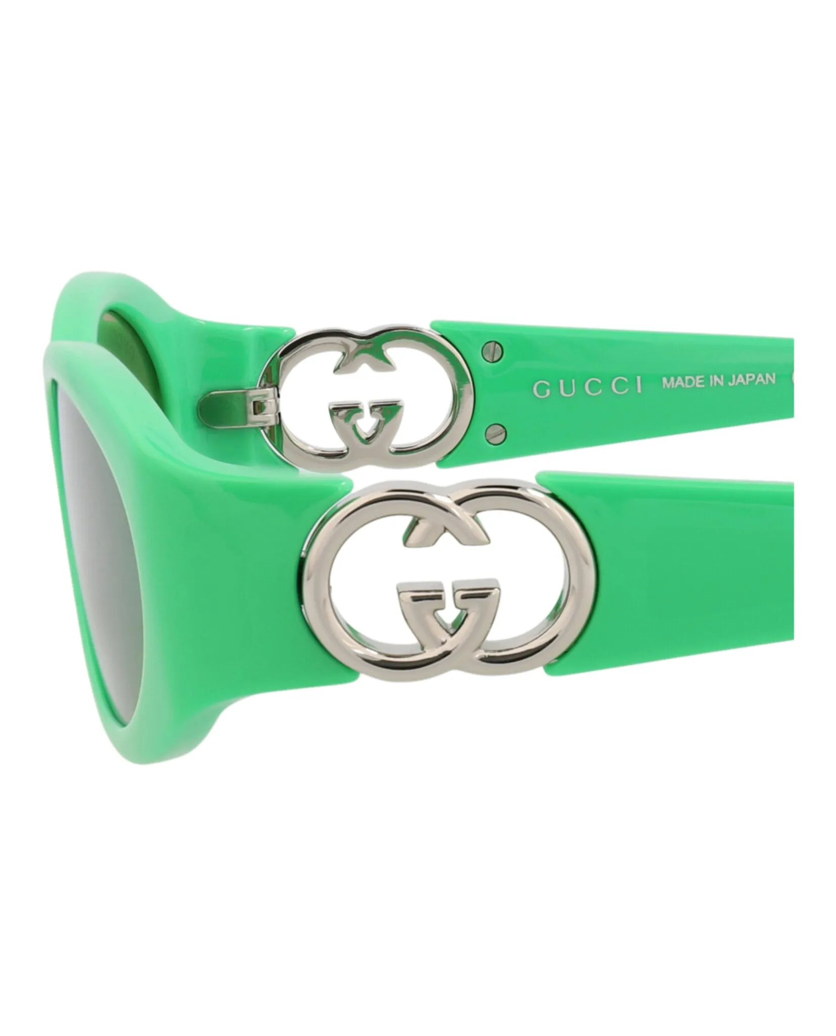 Gucci GG 1660S 30015372 005 Round Plastic Green Sunglasses with Green Lens sold by Gaffos product image thumbnail 4