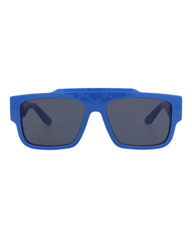Gucci GG 1460S 30014460 008 Square Plastic Blue Sunglasses with Blue Lens sold by Gaffos
