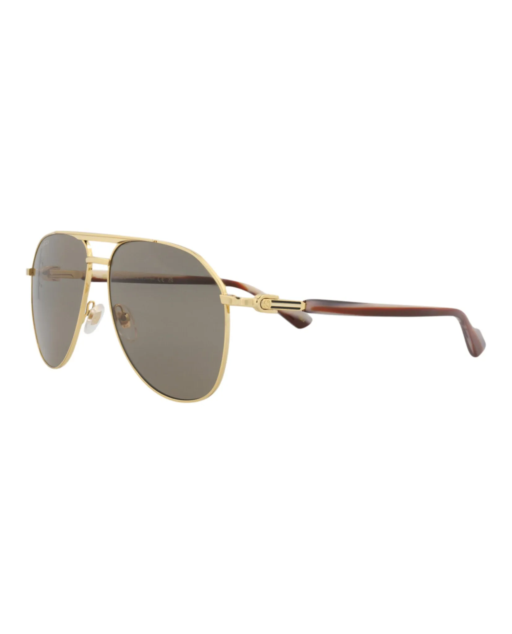Gucci GG 1220S 30013416 002 Aviator Metal Gold Sunglasses with Brown Lens sold by Gaffos product image thumbnail 2
