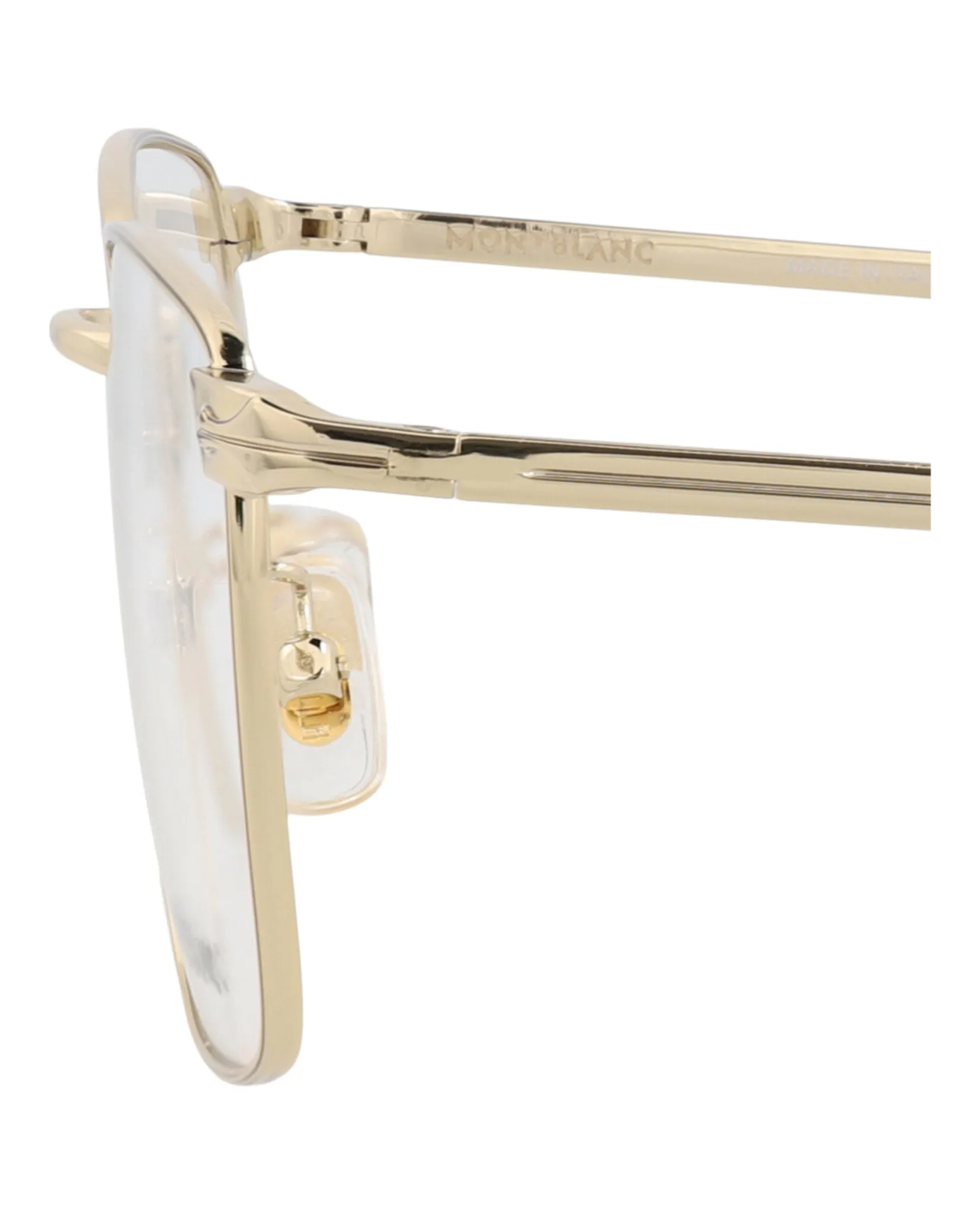 Montblanc MB 0308O 30014594 001 Square Metal Gold Optical Frames with Transparent Lens sold by Gaffos product image thumbnail 4