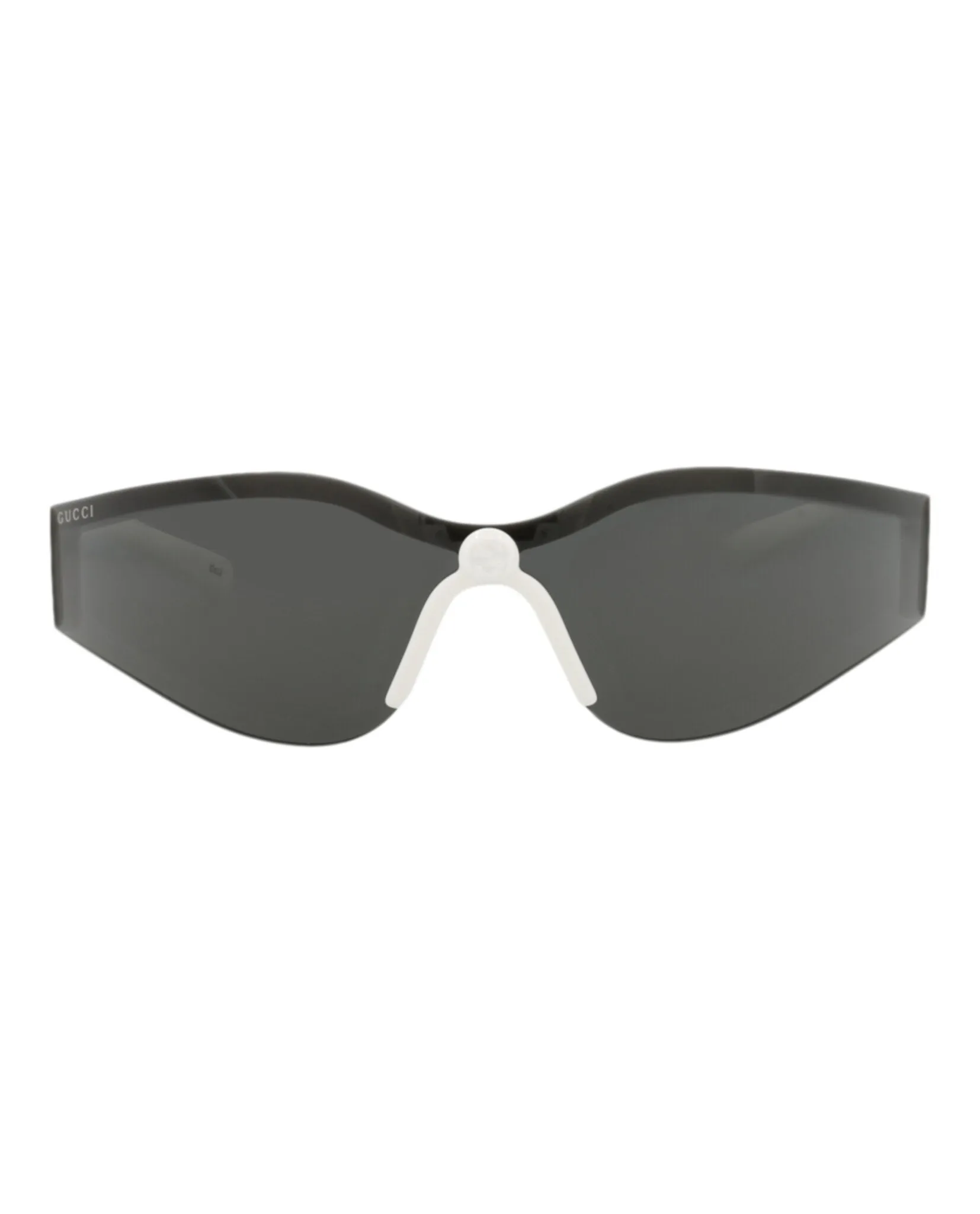 Gucci GG 1651S 30015329 006 Shield Plastic White Sunglasses with Grey Lens sold by Gaffos