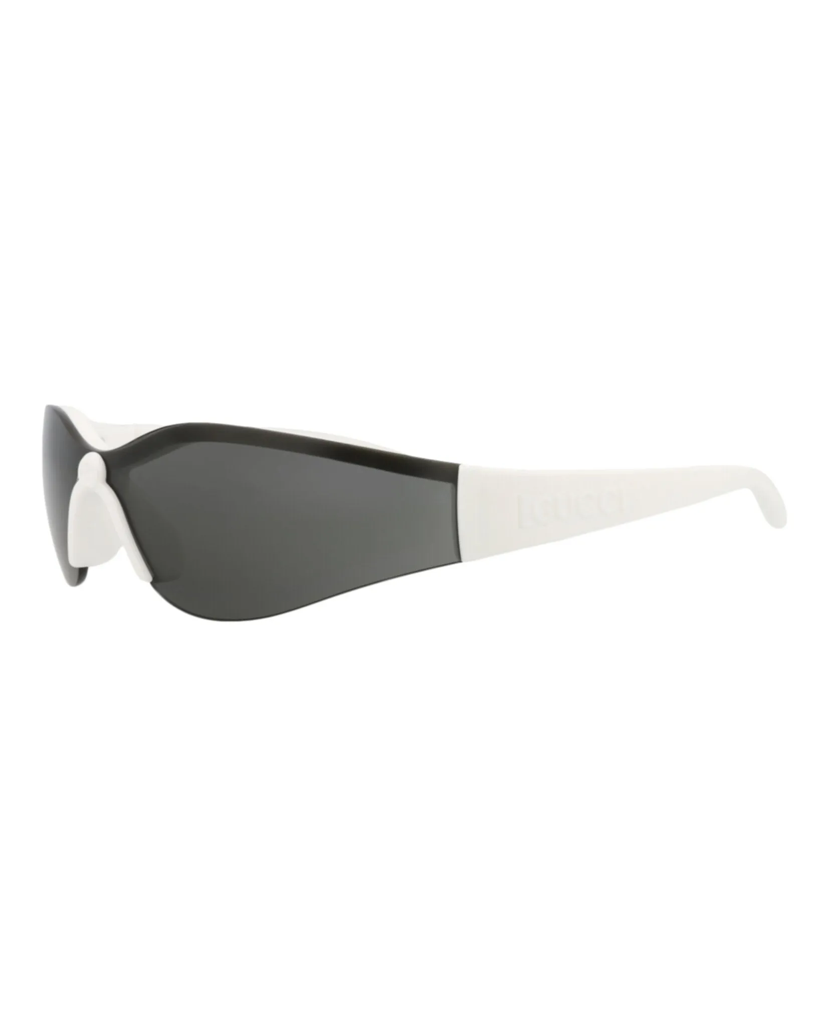 Gucci GG 1651S 30015329 006 Shield Plastic White Sunglasses with Grey Lens sold by Gaffos product image thumbnail 2