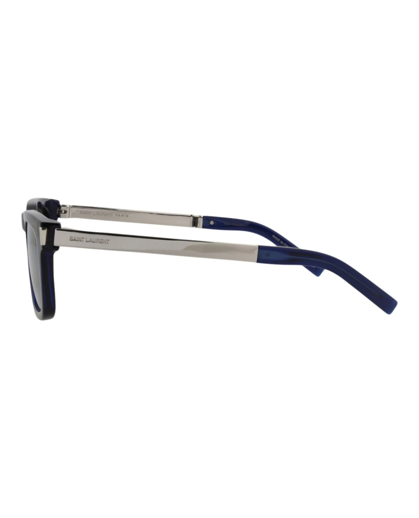 Saint Laurent SL 581 30014111 006 Square Plastic Blue Sunglasses with Silver Lens sold by Gaffos product image thumbnail 3