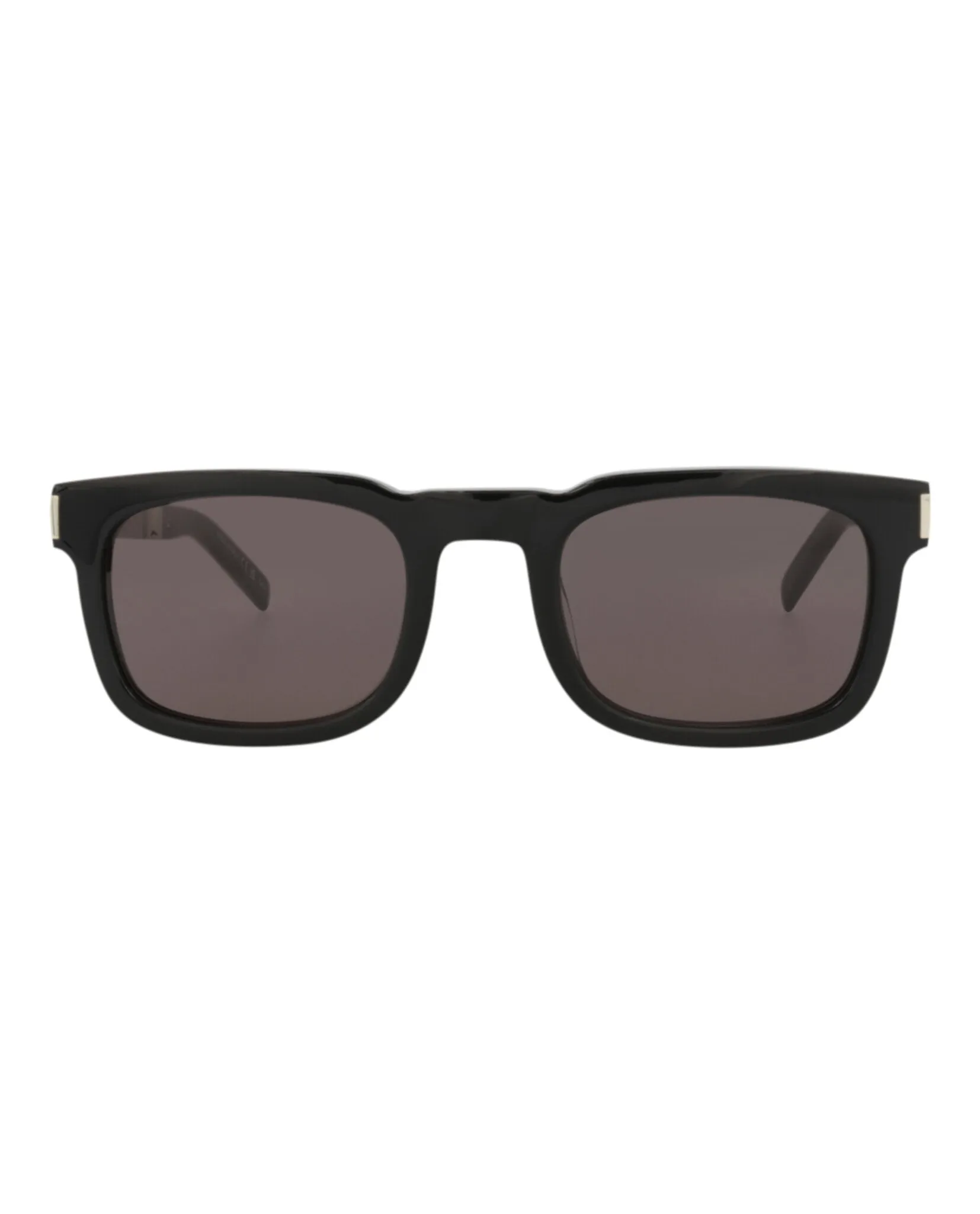 Saint Laurent SL 581 30014111 001 Square Plastic Silver Sunglasses with Black Lens sold by Gaffos