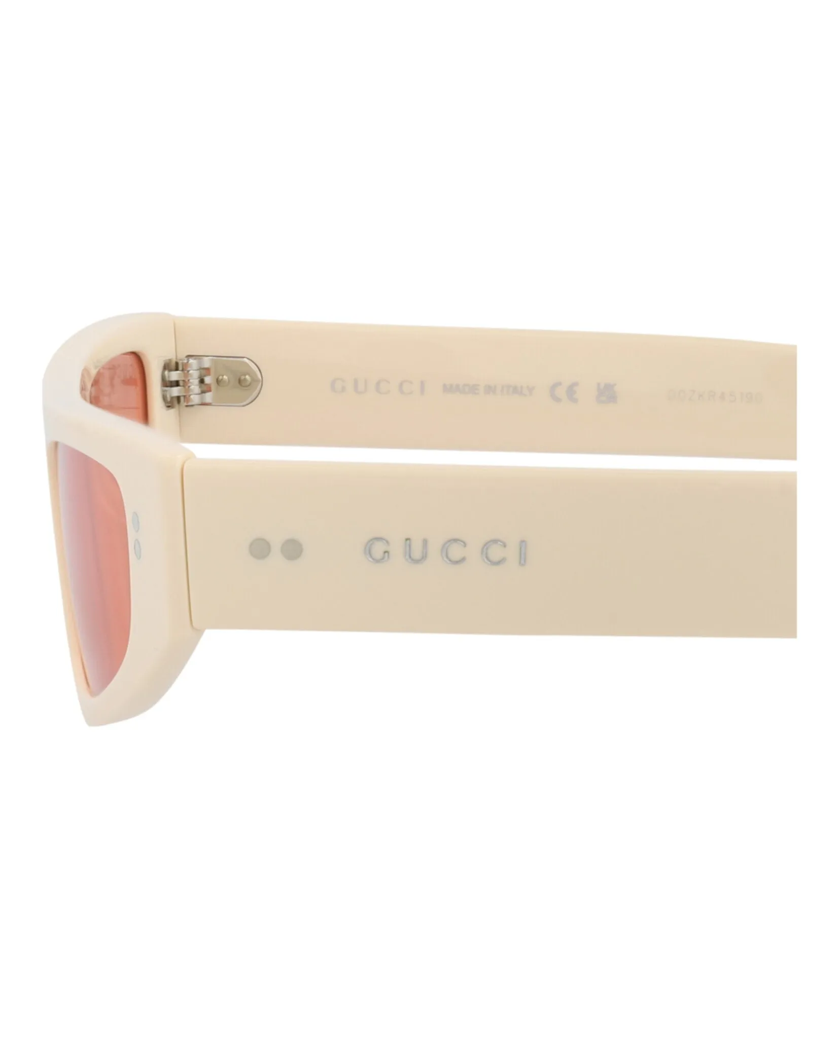 Gucci GG 1634S 30014927 005 Cat-Eye Plastic Ivory Sunglasses with Red Lens sold by Gaffos product image thumbnail 4
