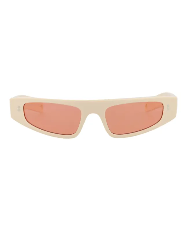 Gucci GG 1634S 30014927 005 Cat-Eye Plastic Ivory Sunglasses with Red Lens sold by Gaffos