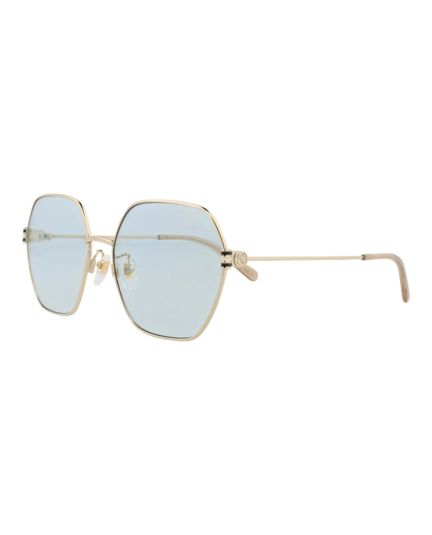 Gucci GG 1285SA 30013954 004 Square Metal Gold Sunglasses with Blue Lens sold by Gaffos product image thumbnail 2