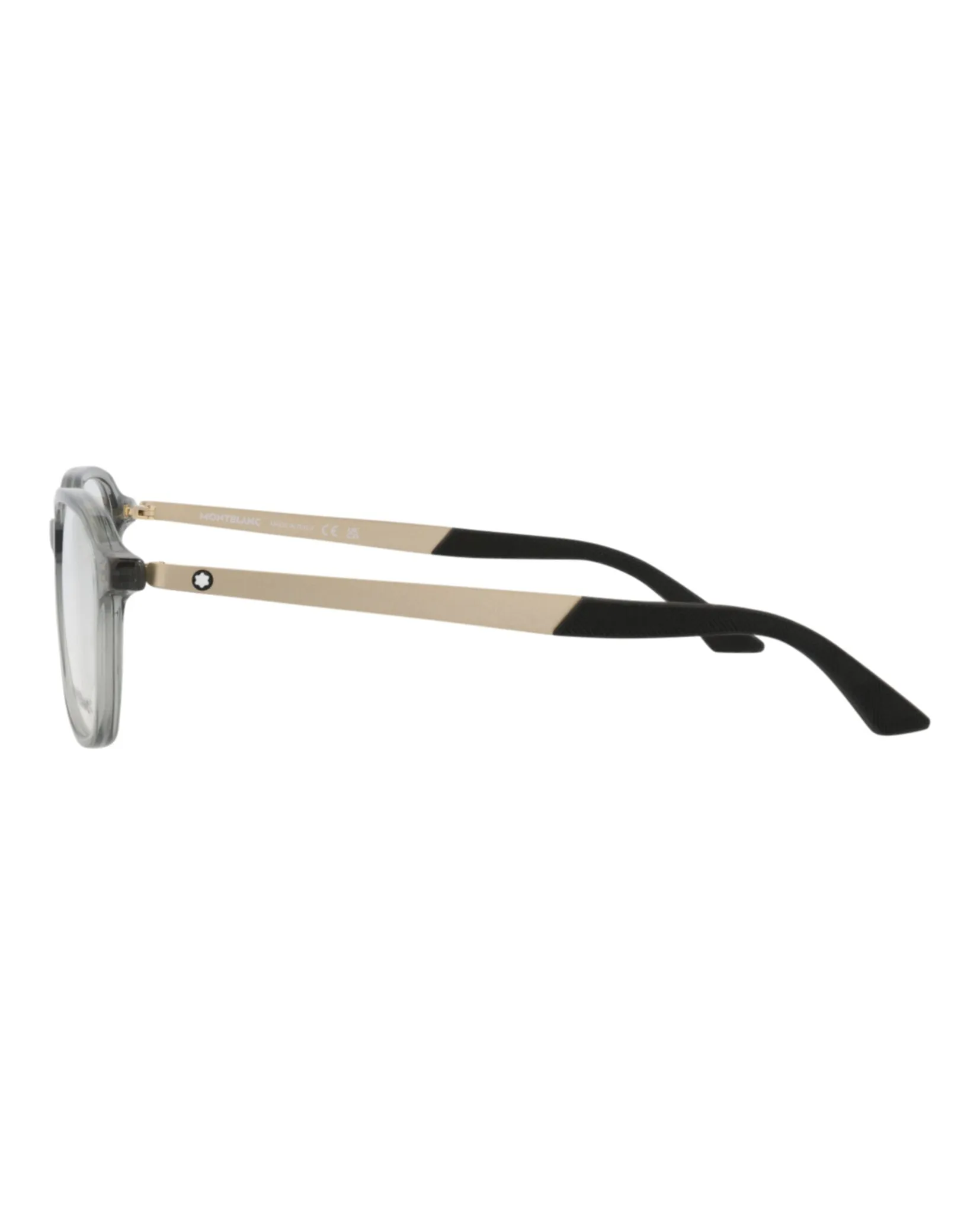 Montblanc MB 0335OA 30015020 004 Round Plastic Gold Optical Frames with Transparent Lens sold by Gaffos product image thumbnail 3