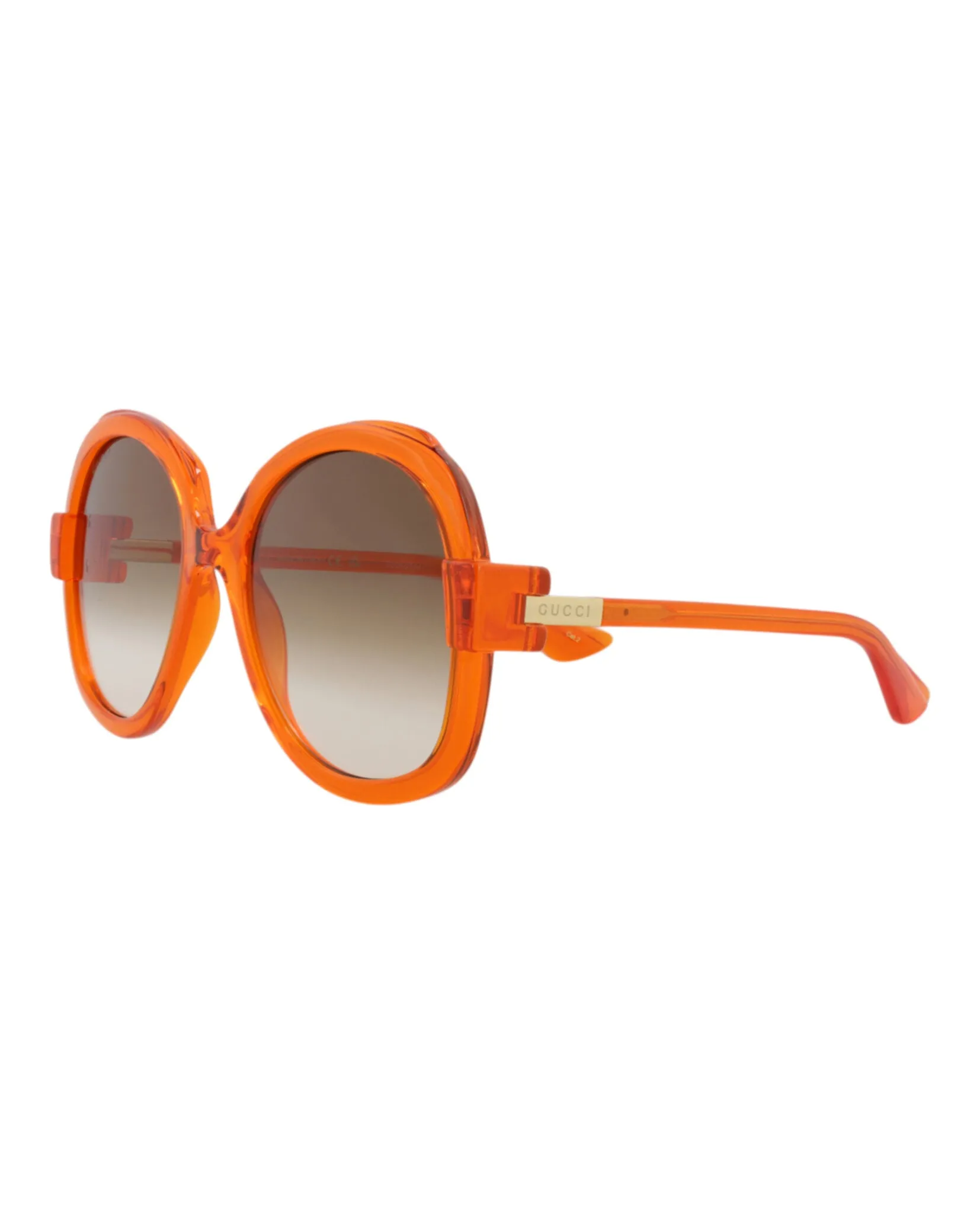 Gucci GG 1432S 30014432 004 Round Plastic Orange Sunglasses with Brown Lens sold by Gaffos product image thumbnail 2