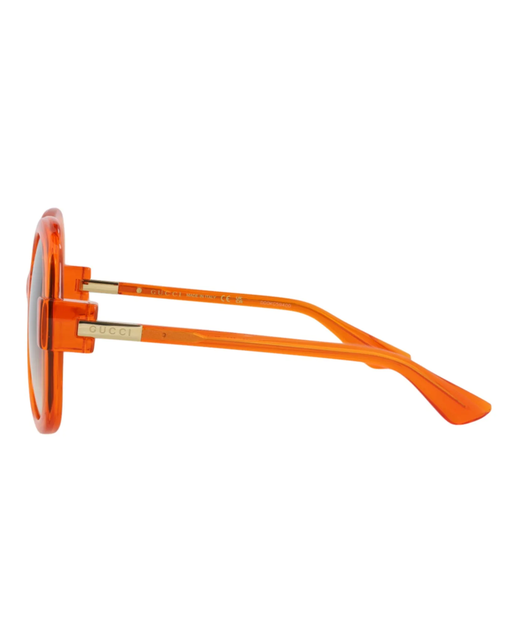 Gucci GG 1432S 30014432 004 Round Plastic Orange Sunglasses with Brown Lens sold by Gaffos product image thumbnail 3
