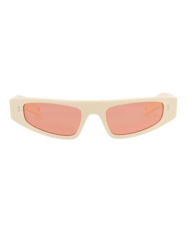Gucci GG 1634S 30014927 007 Cat-Eye Plastic Ivory Sunglasses with Red Lens sold by Gaffos