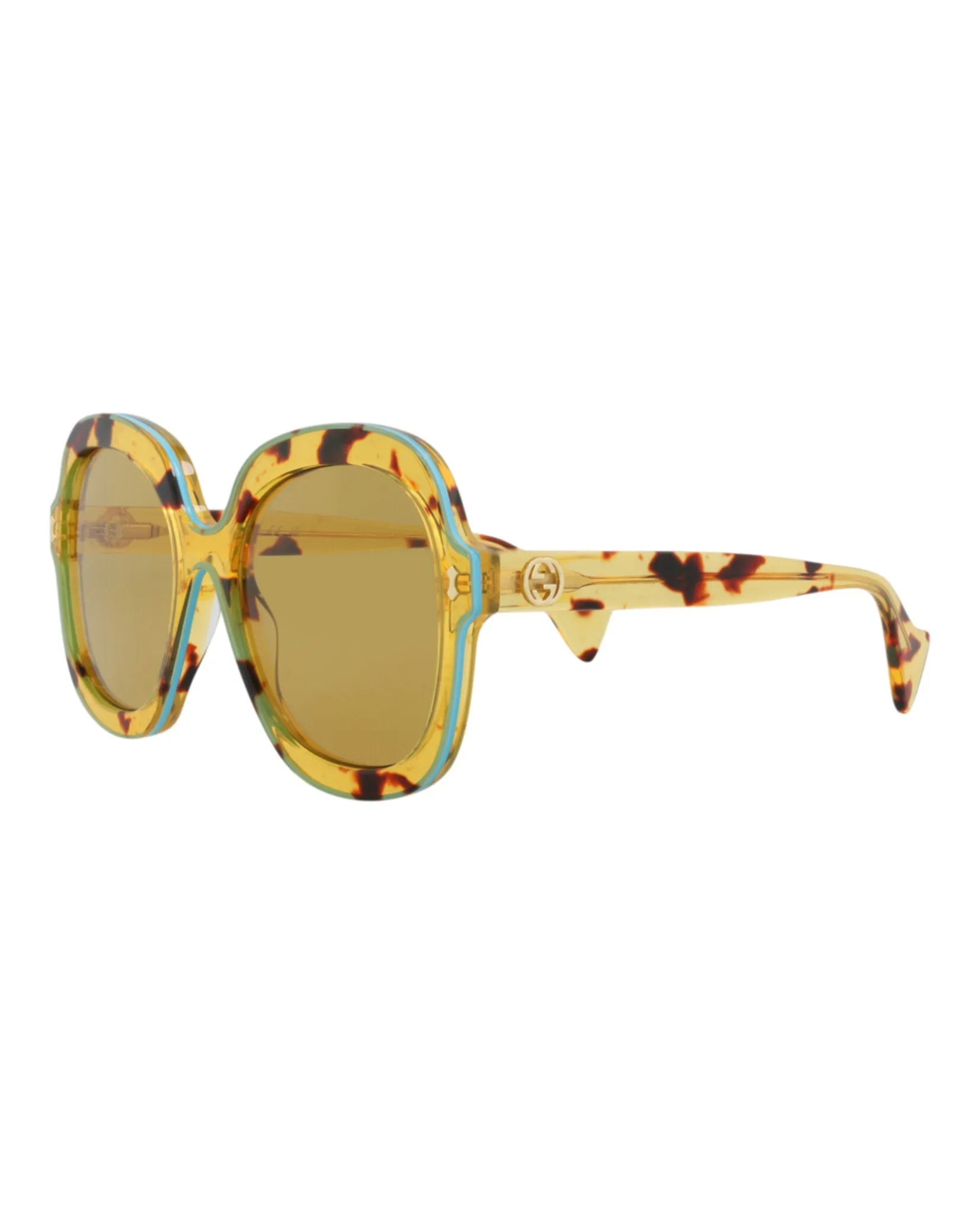 Gucci GG 1240S 30013512 003 Round Plastic Havana Sunglasses with Brown Lens sold by Gaffos product image thumbnail 2