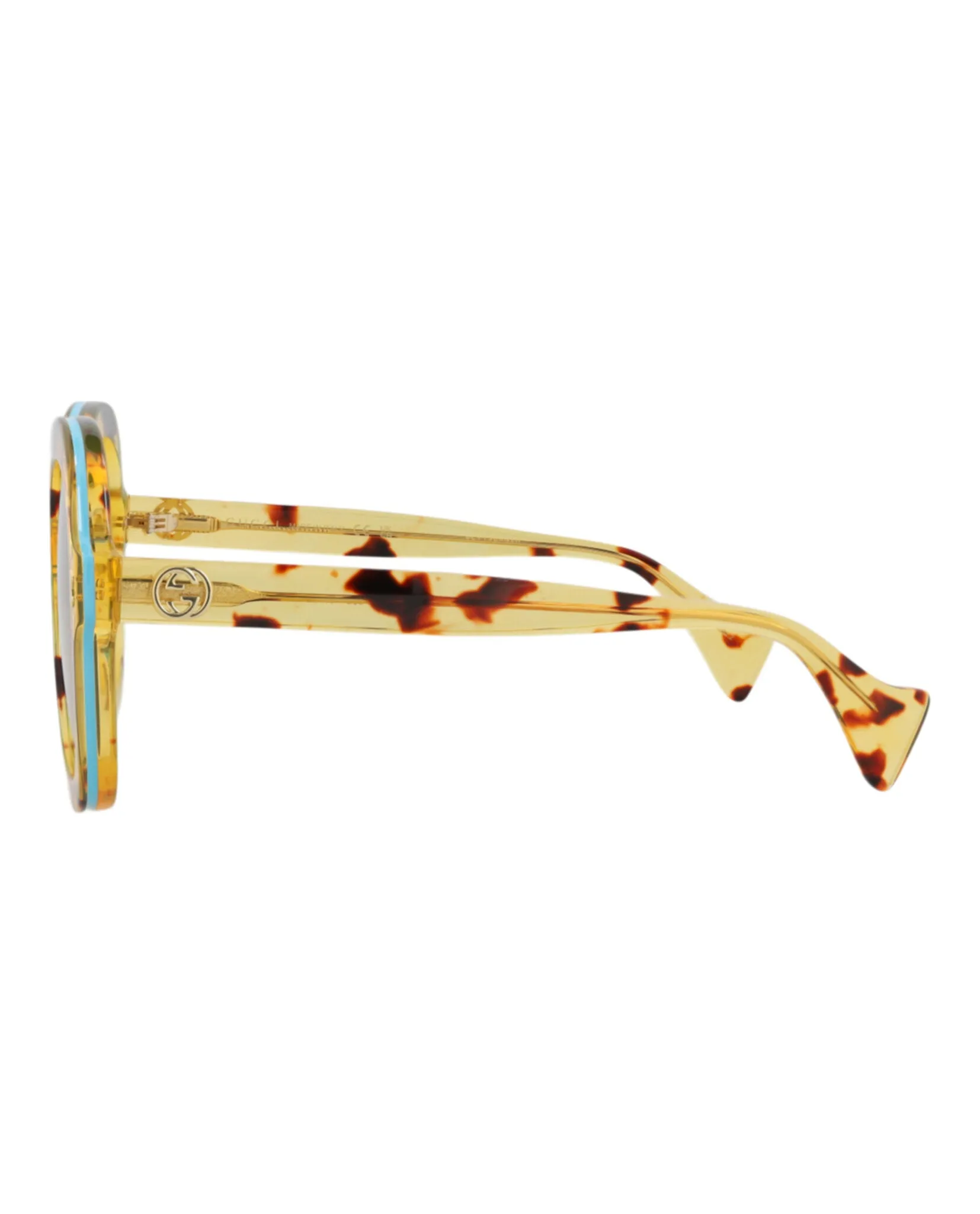 Gucci GG 1240S 30013512 003 Round Plastic Havana Sunglasses with Brown Lens sold by Gaffos product image thumbnail 3