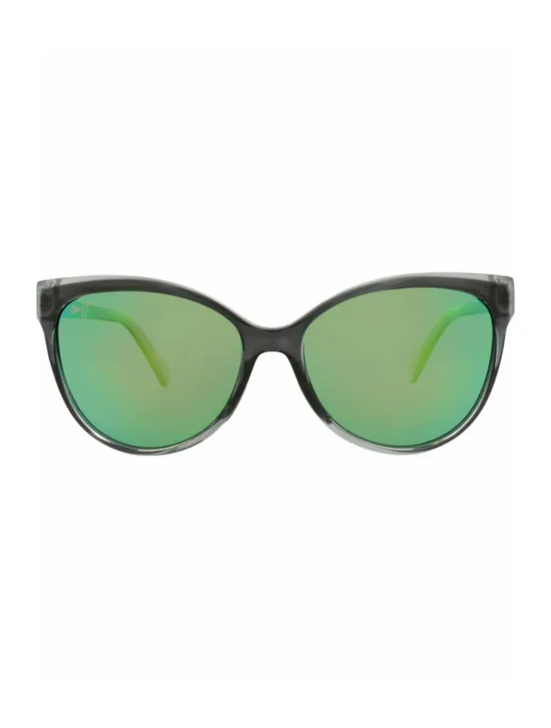 Maui Jim GM 537 11A Cat-Eye Plastic Grey Sunglasses with Green Lens sold by Gaffos