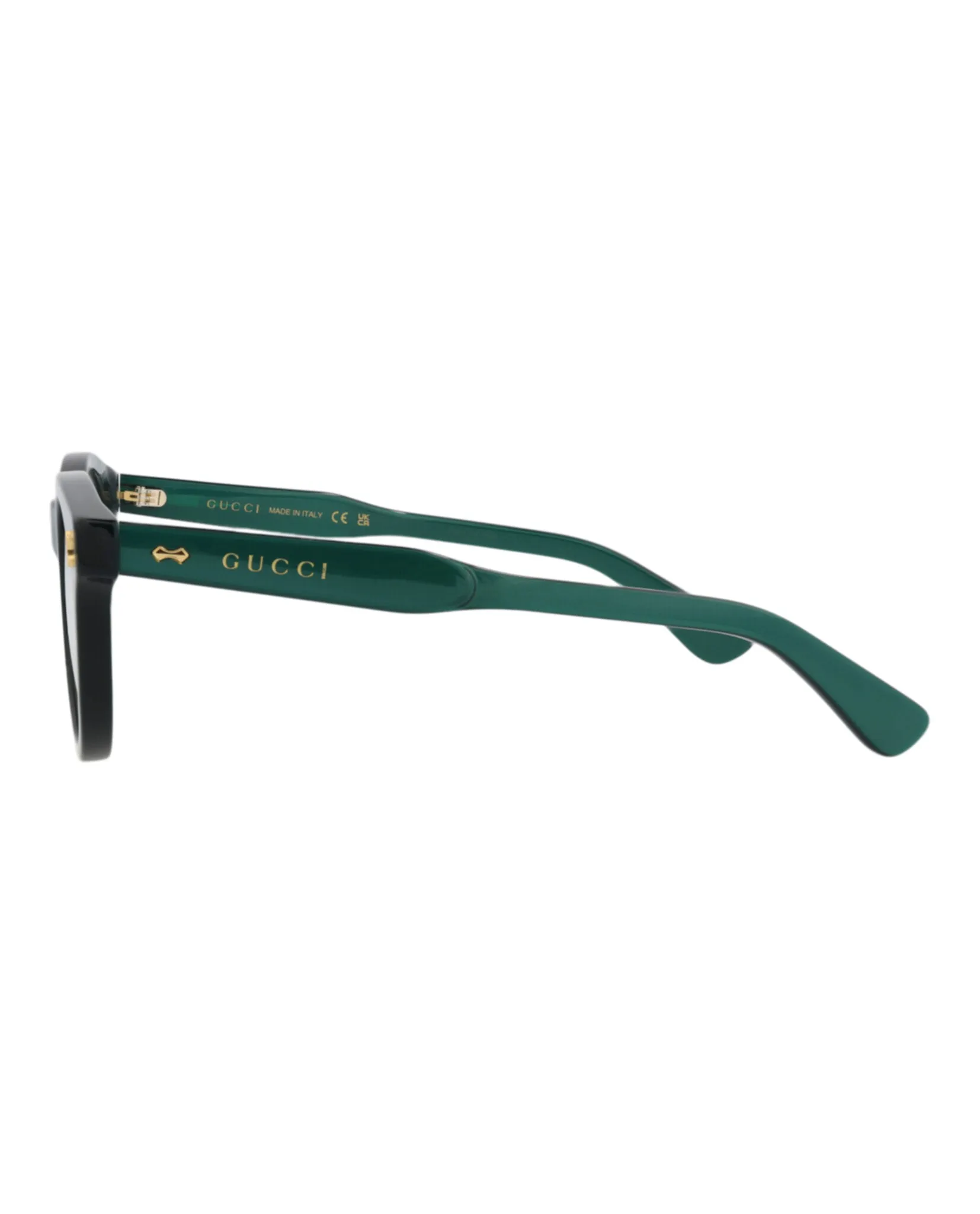 Gucci GG 1266O 30013832 003 Round Plastic Green Optical Frames with Transparent Lens sold by Gaffos product image thumbnail 3