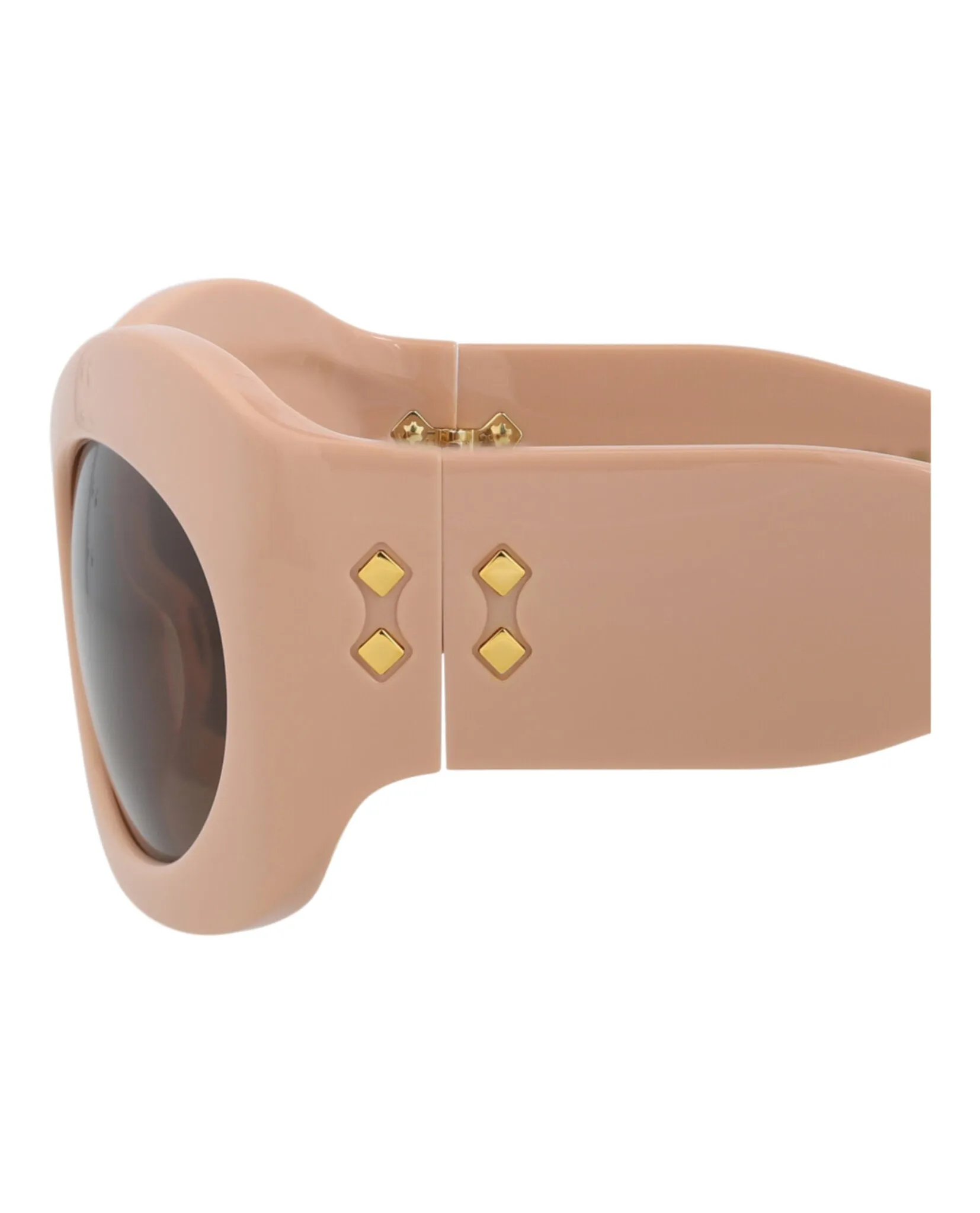 Gucci GG 1463S 30014463 003 Shield Plastic Pink Sunglasses with Brown Lens sold by Gaffos product image thumbnail 4
