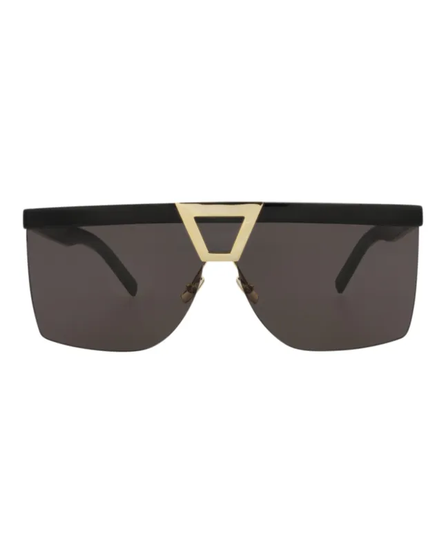 Saint Laurent SL 537PALAC 30013514 001 Shield Plastic Black Sunglasses with Black Lens sold by Gaffos